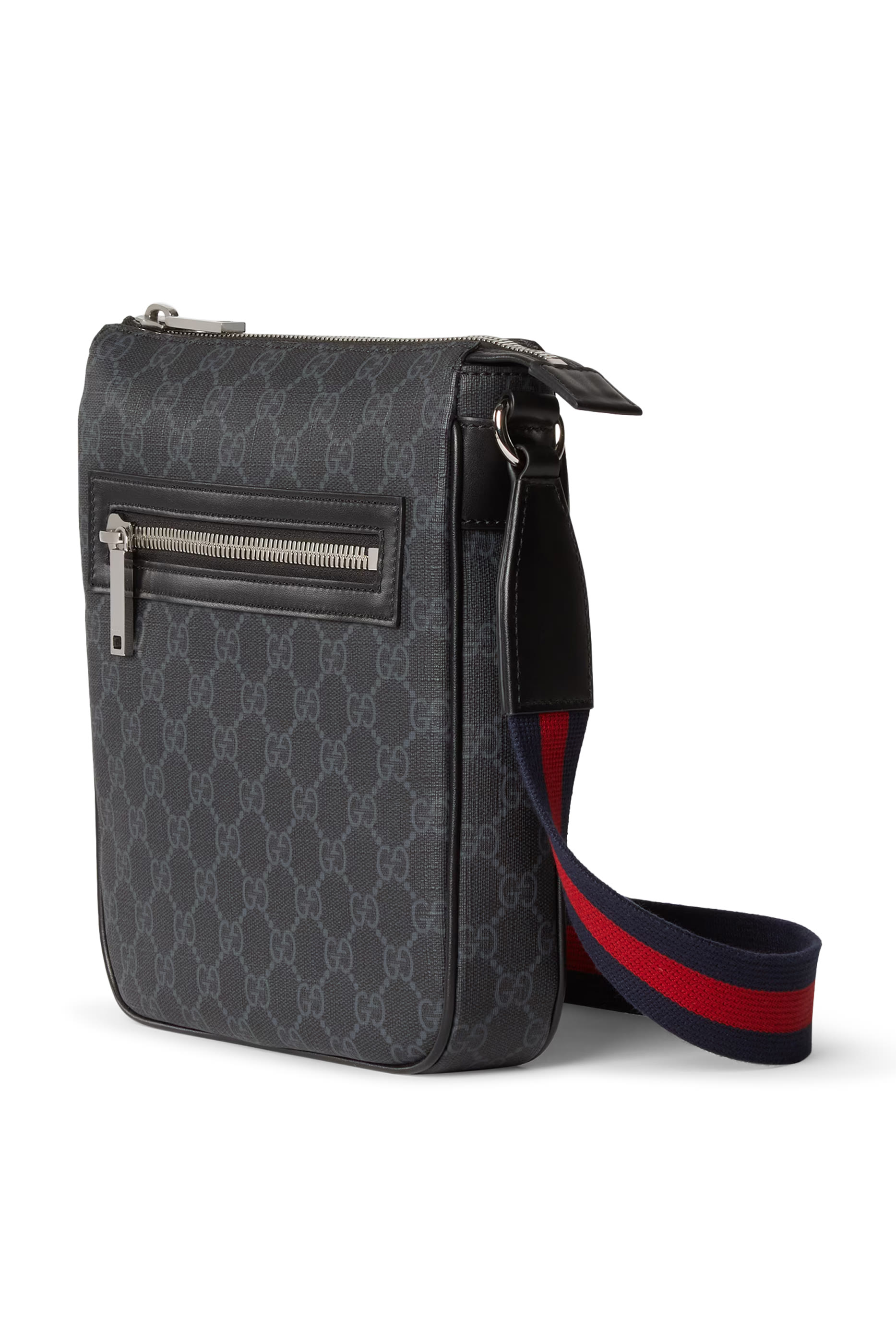 حقيبة كروس بنقشة حرفي شعار الماركة صغيرة