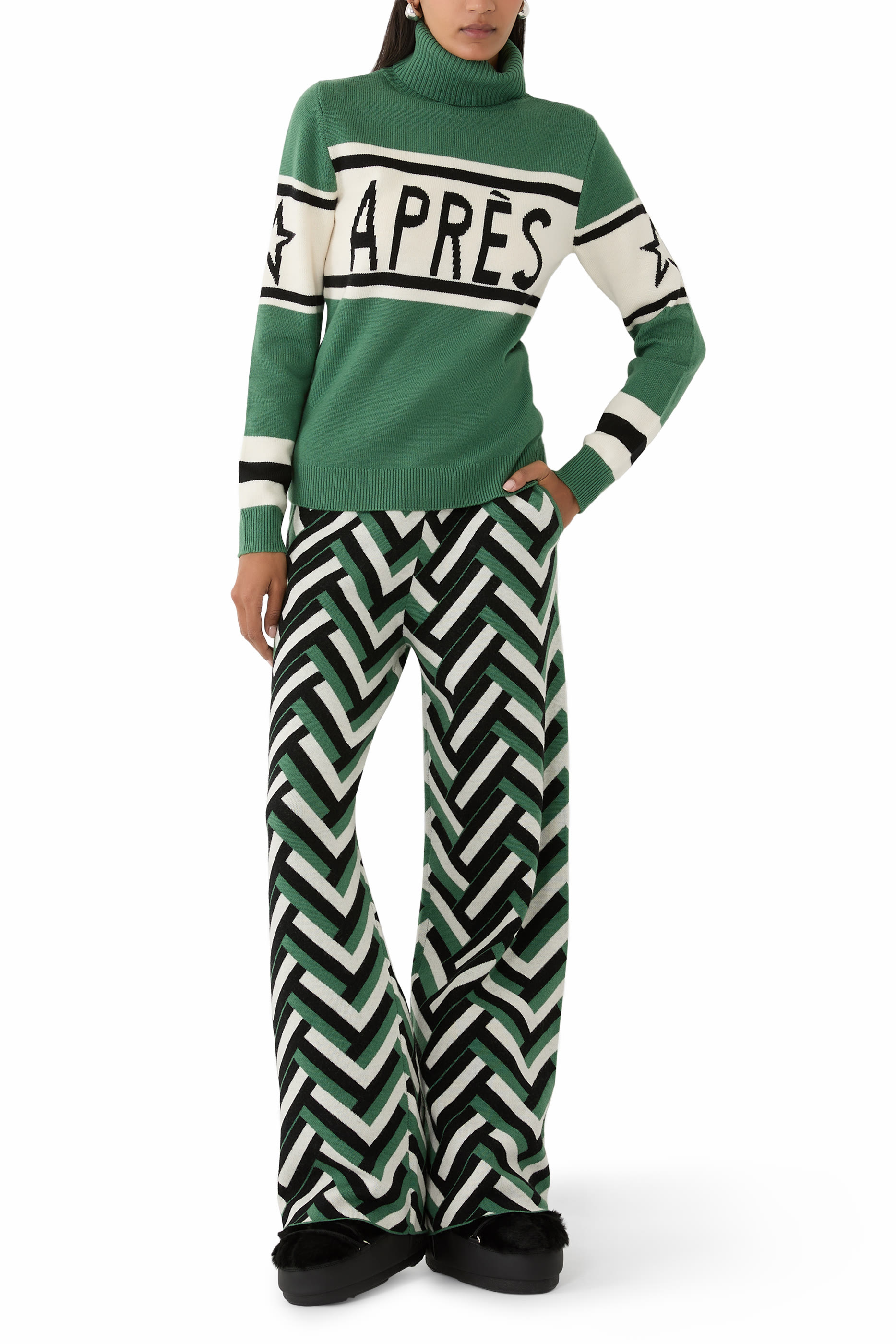 حذاء بوت ايكون فرو صناعي