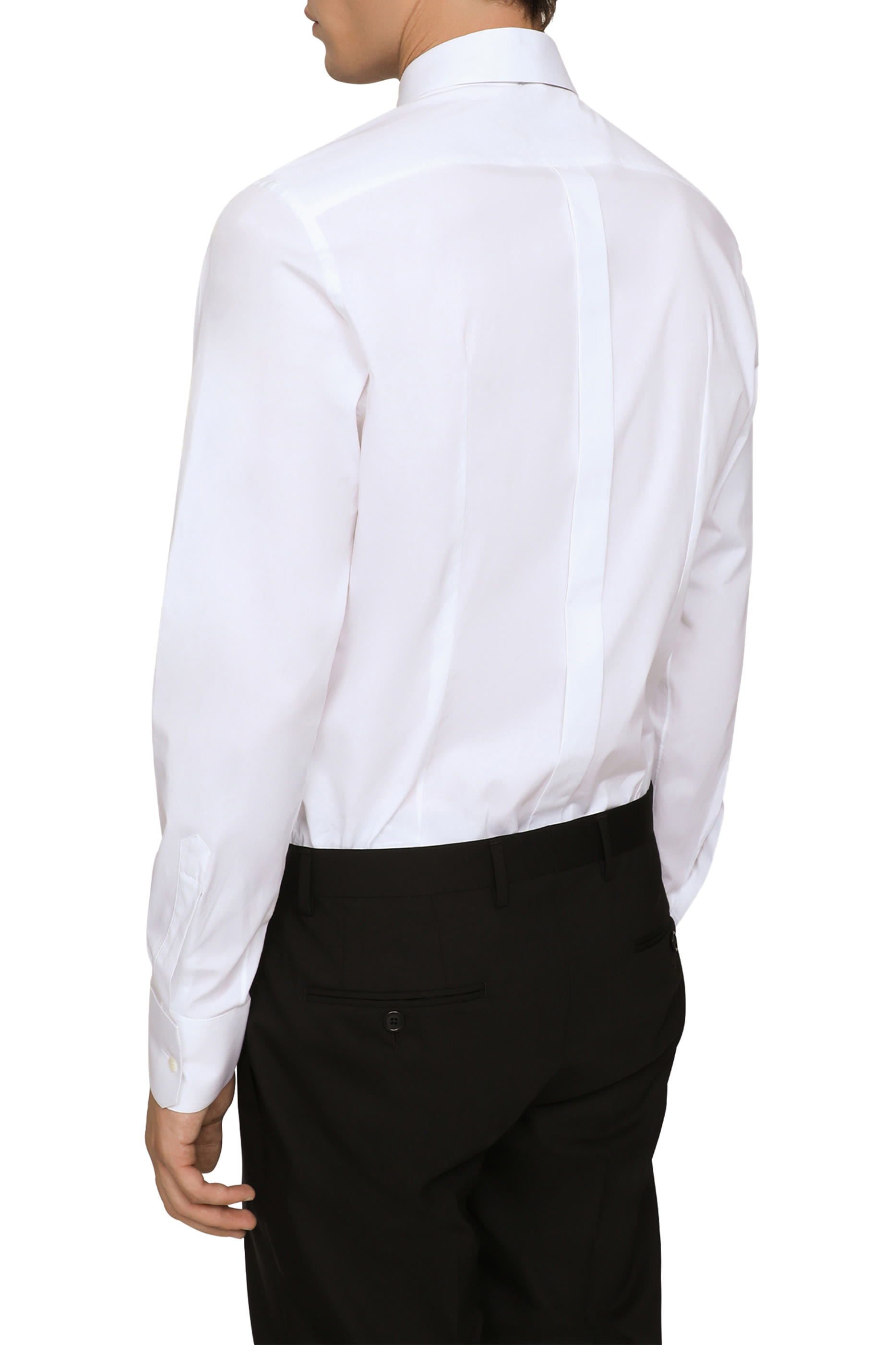 قميص بقصة جولد بوبلين مطاطي