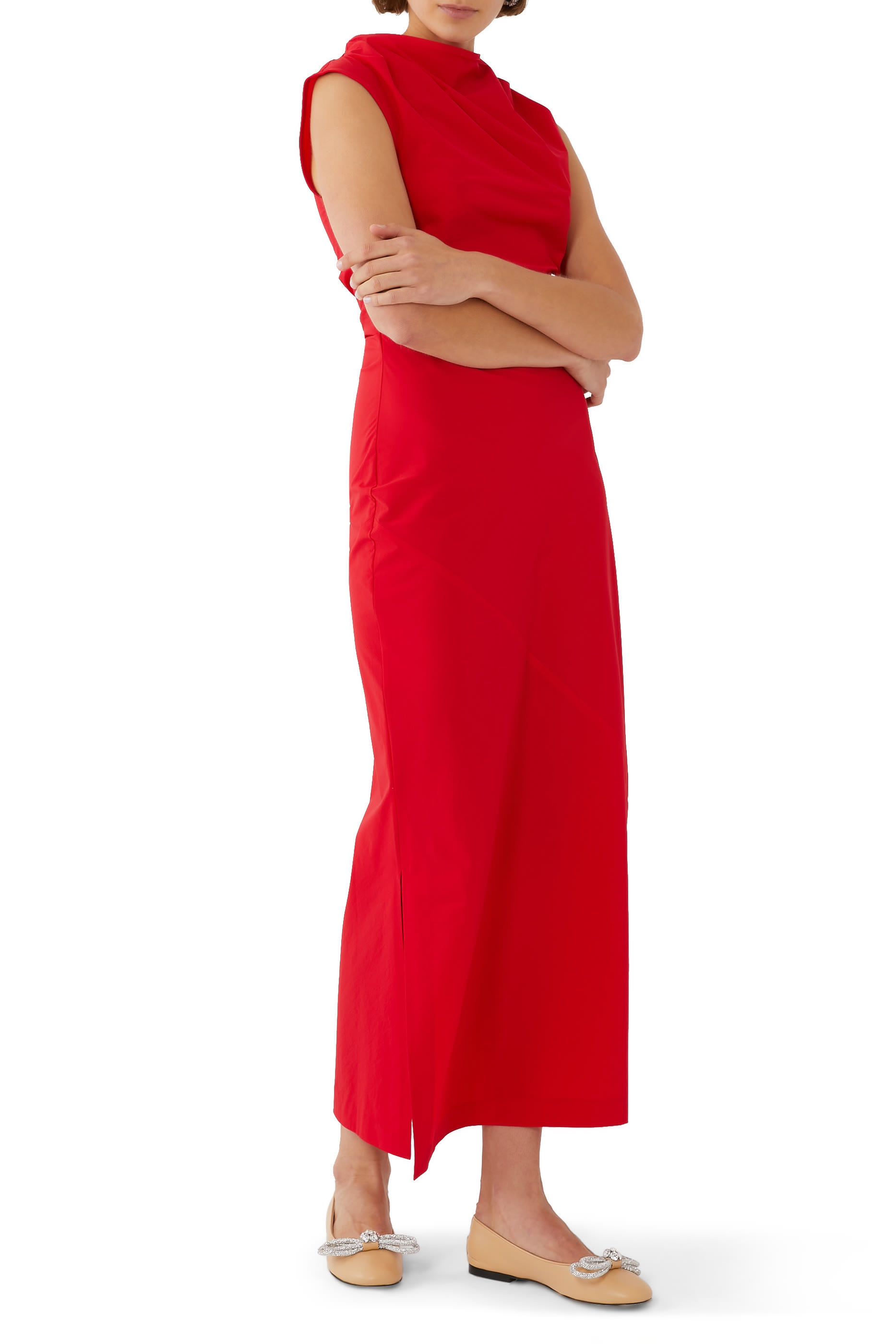 حذاء بالرينا بفيونكة مزدوجة جلد نابا