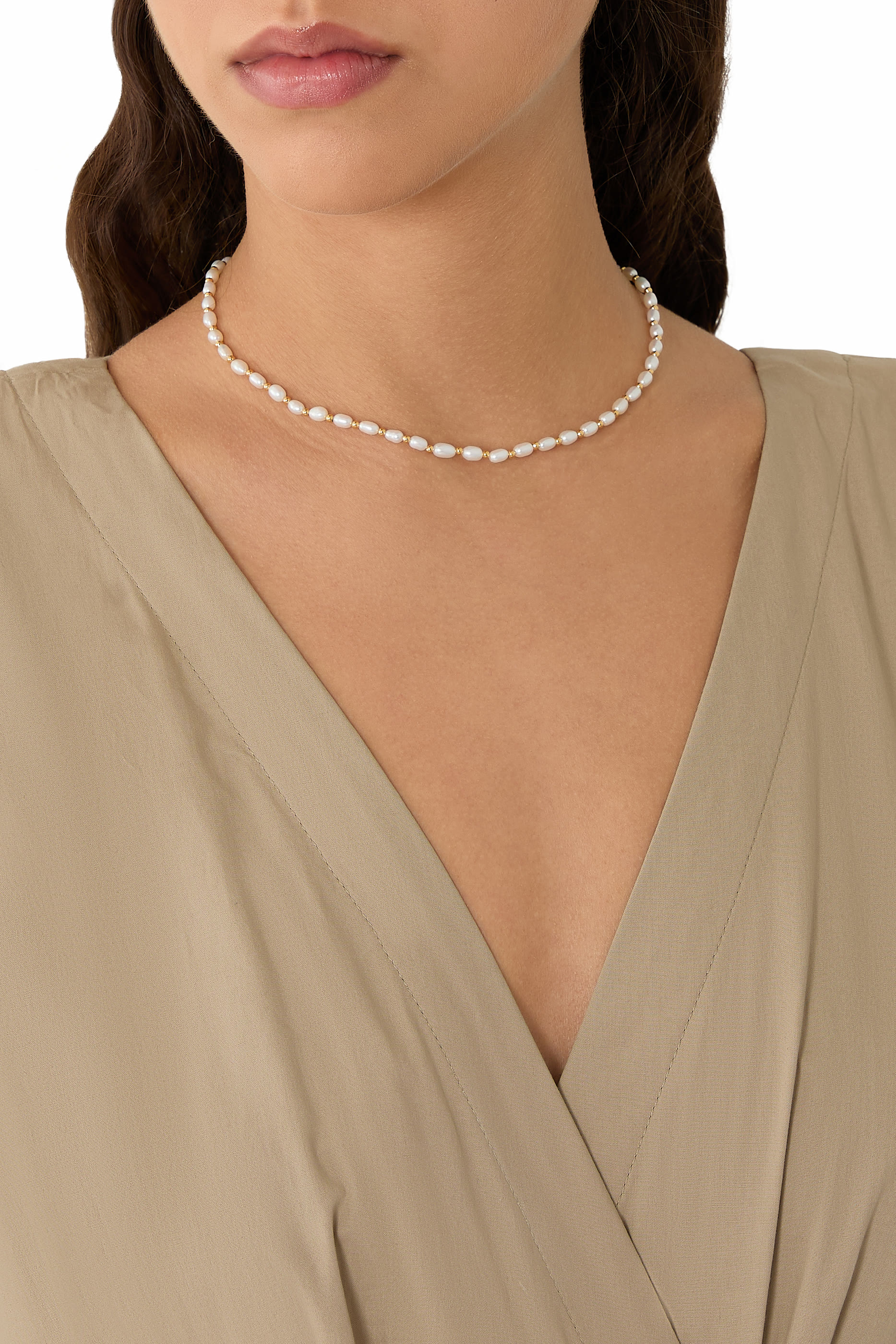 قلادة رقبة سيد مرصعة بالؤلؤ