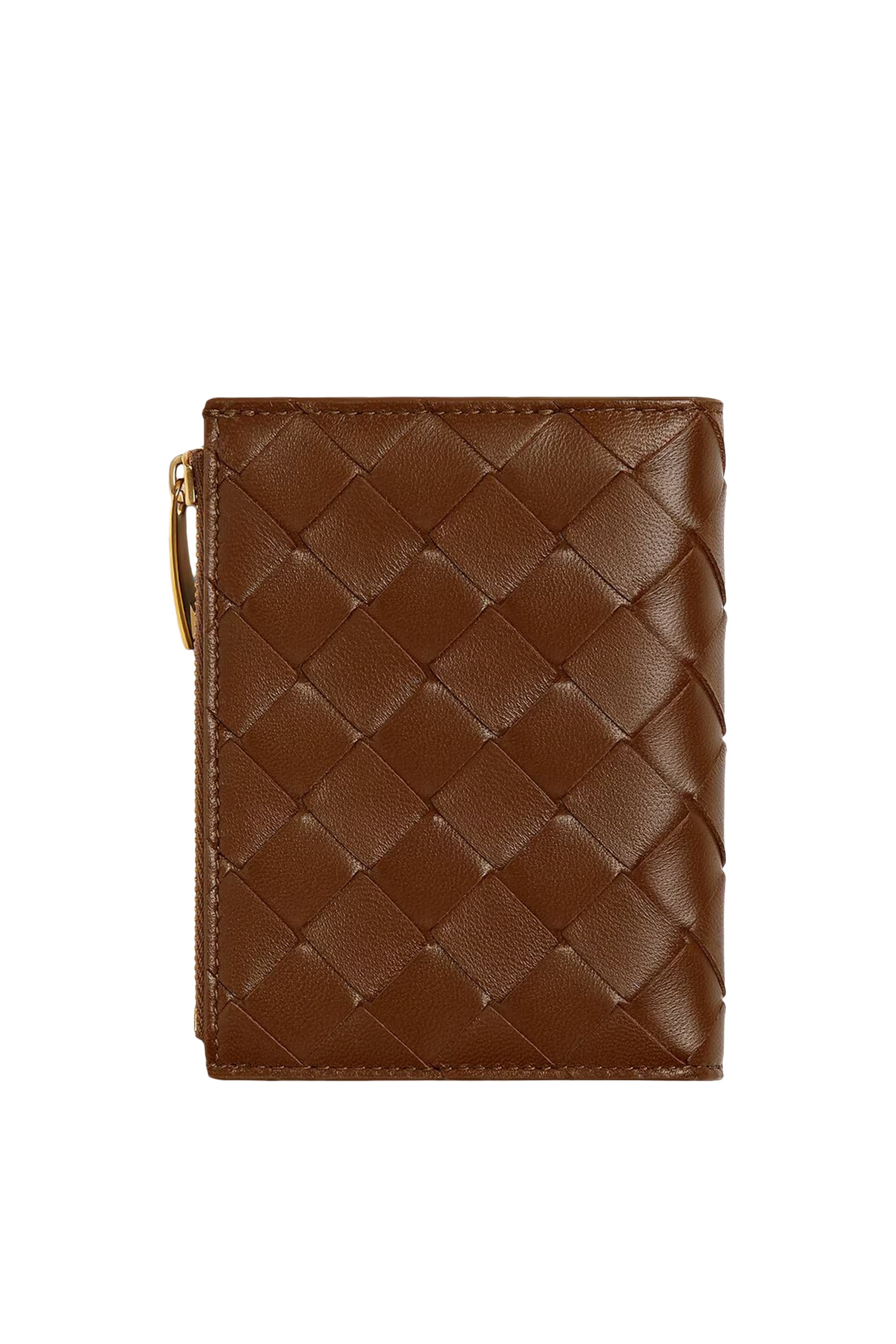 محفظة صغيرة بتصميم مجدول ثنائي الطي