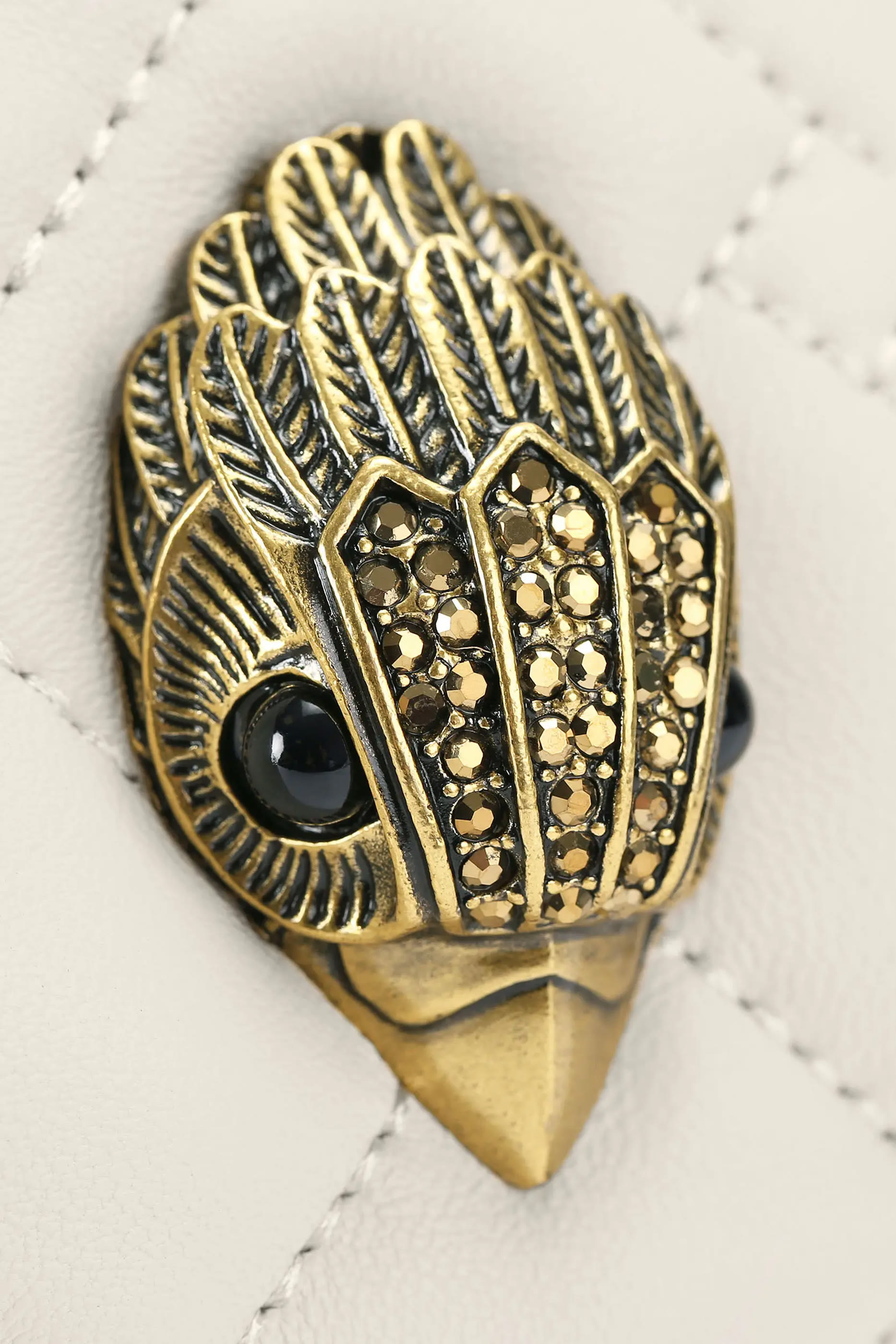 حقيبة يد كنسينغتون صغيرة بأربطة تضييق وشعار الماركة