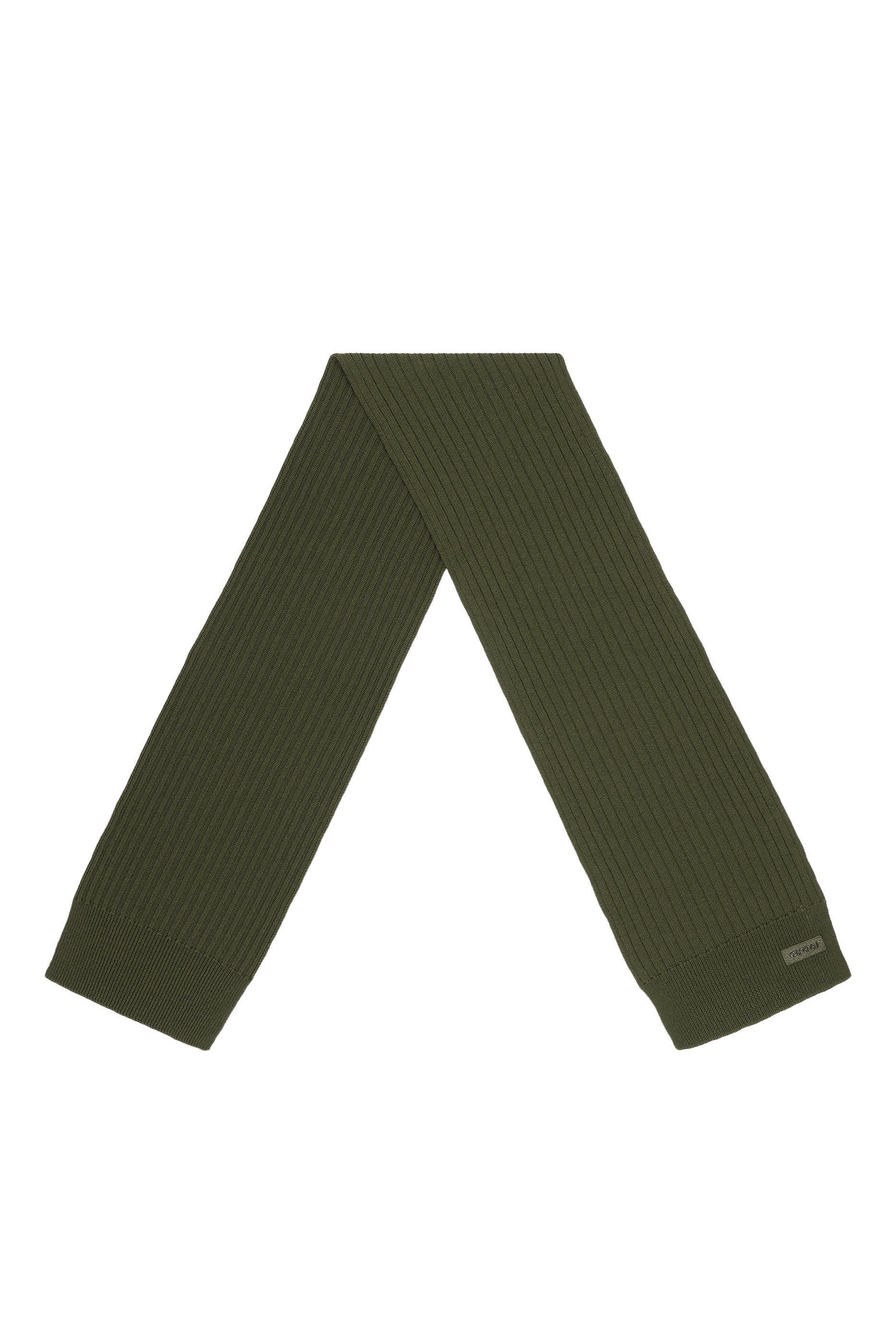 وشاح منسوج مزين بشعار الماركة صوف