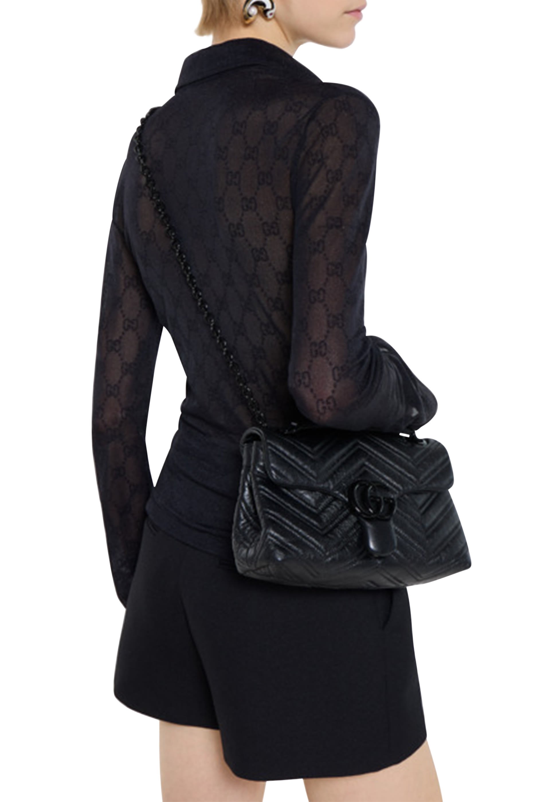 حقيبة كتف مارمونت صغيرة بحلية حرفي شعار الماركة