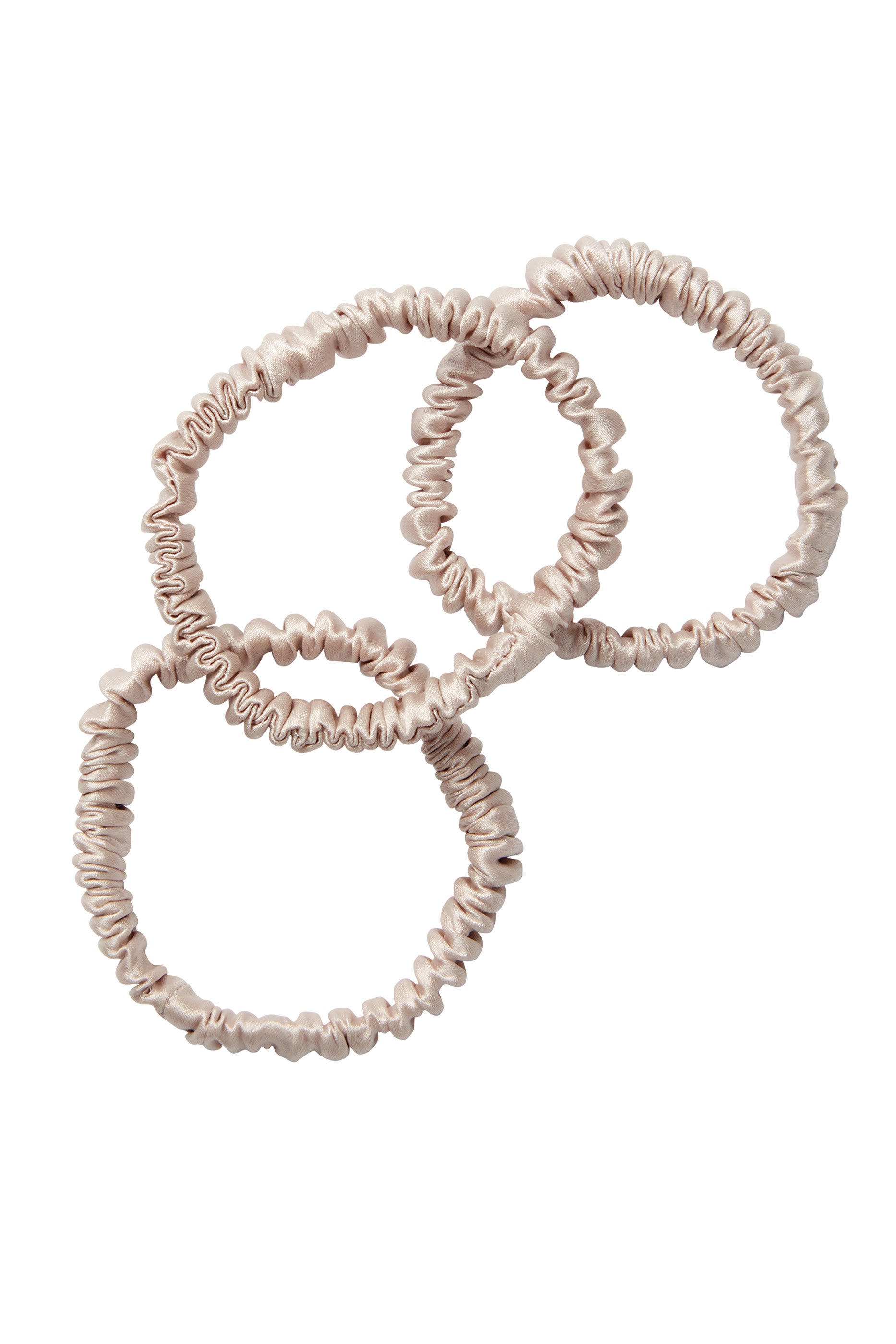 مجموعة رباط شعر للنوم حرير لامع، 3 قطع