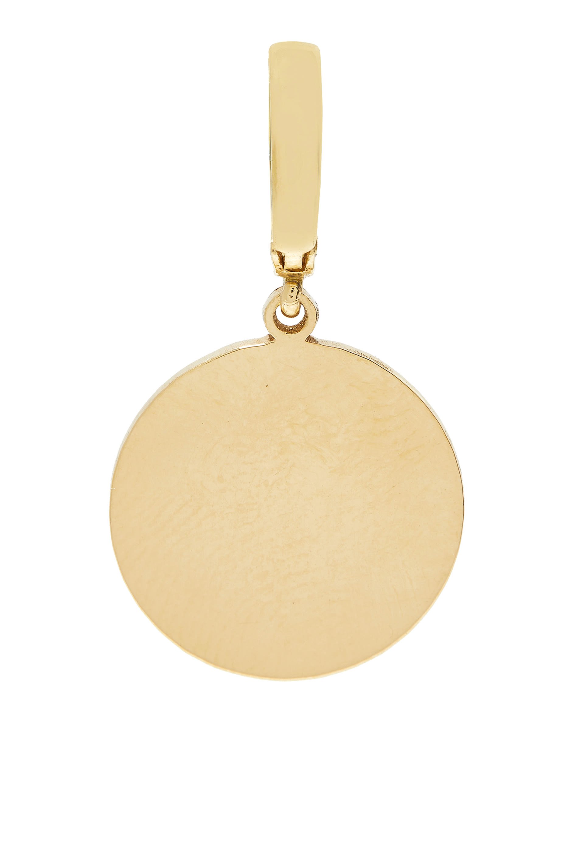 حلية بتصميم عين سبيرال مرصعة بالماس ذهب أصفر عيار 18