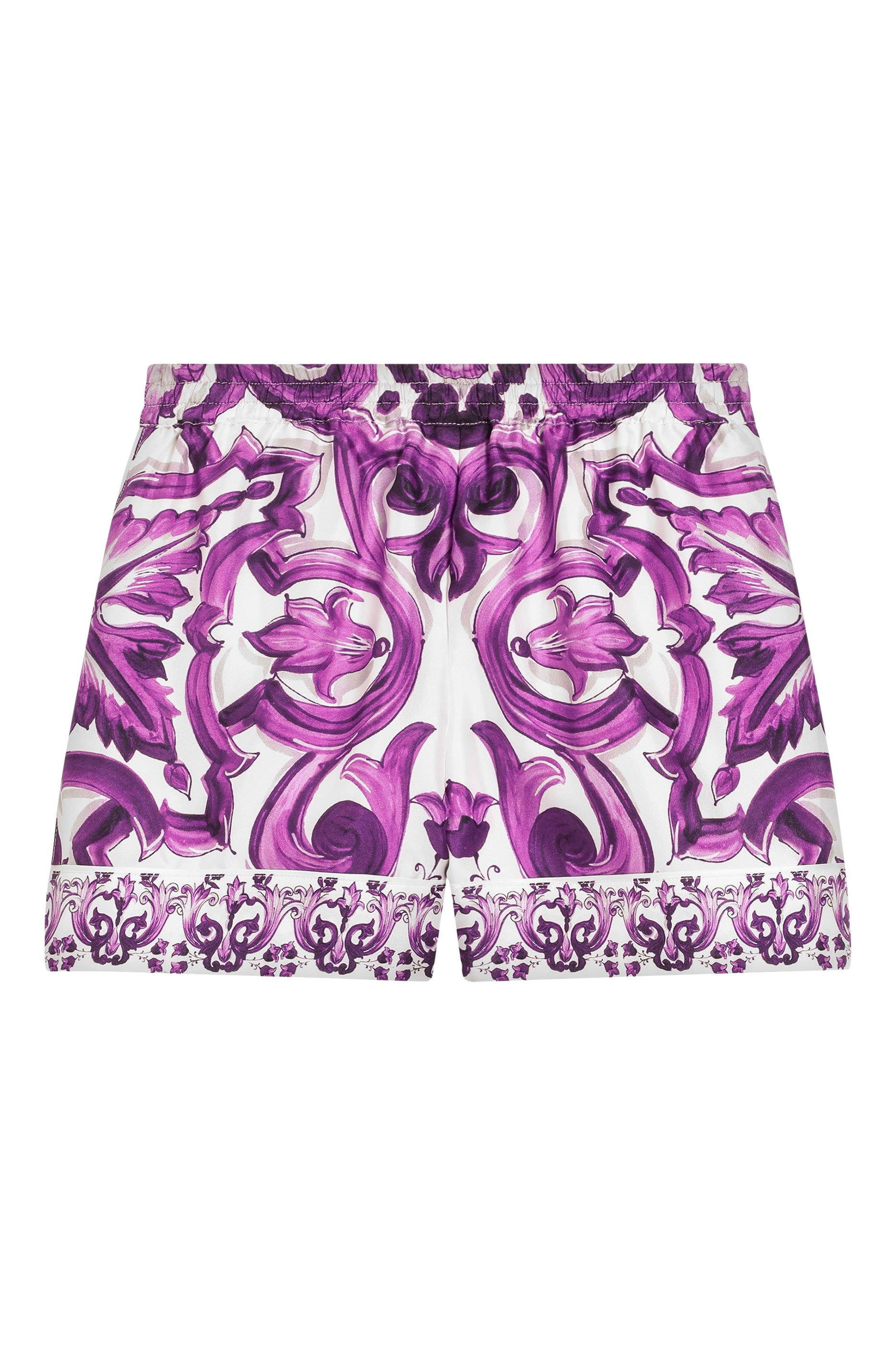 شورت برمودا بنقشة مايوليكا تويل للأطفال