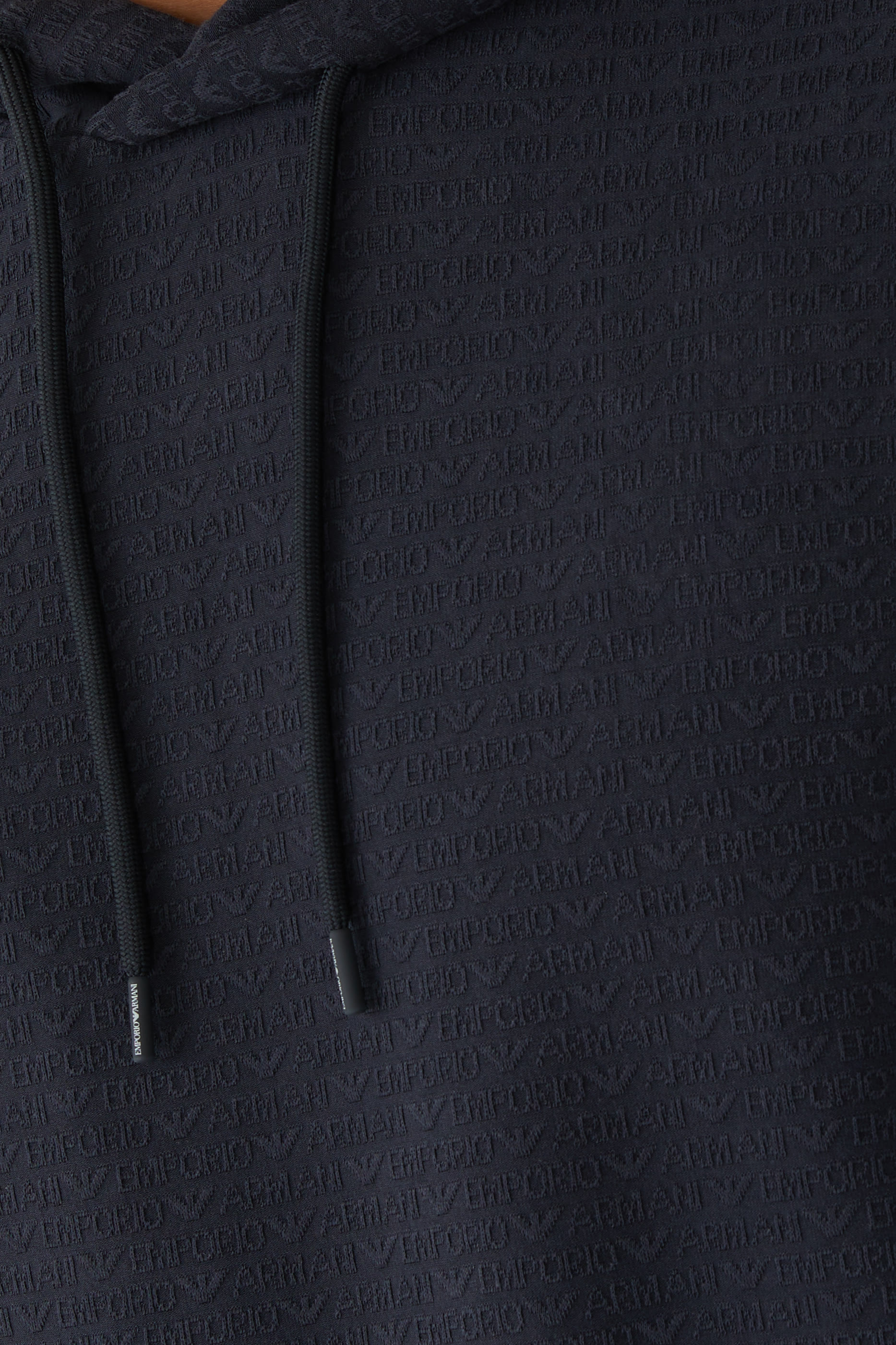 سويت شيرت بغطاء رأس بشعار الماركة