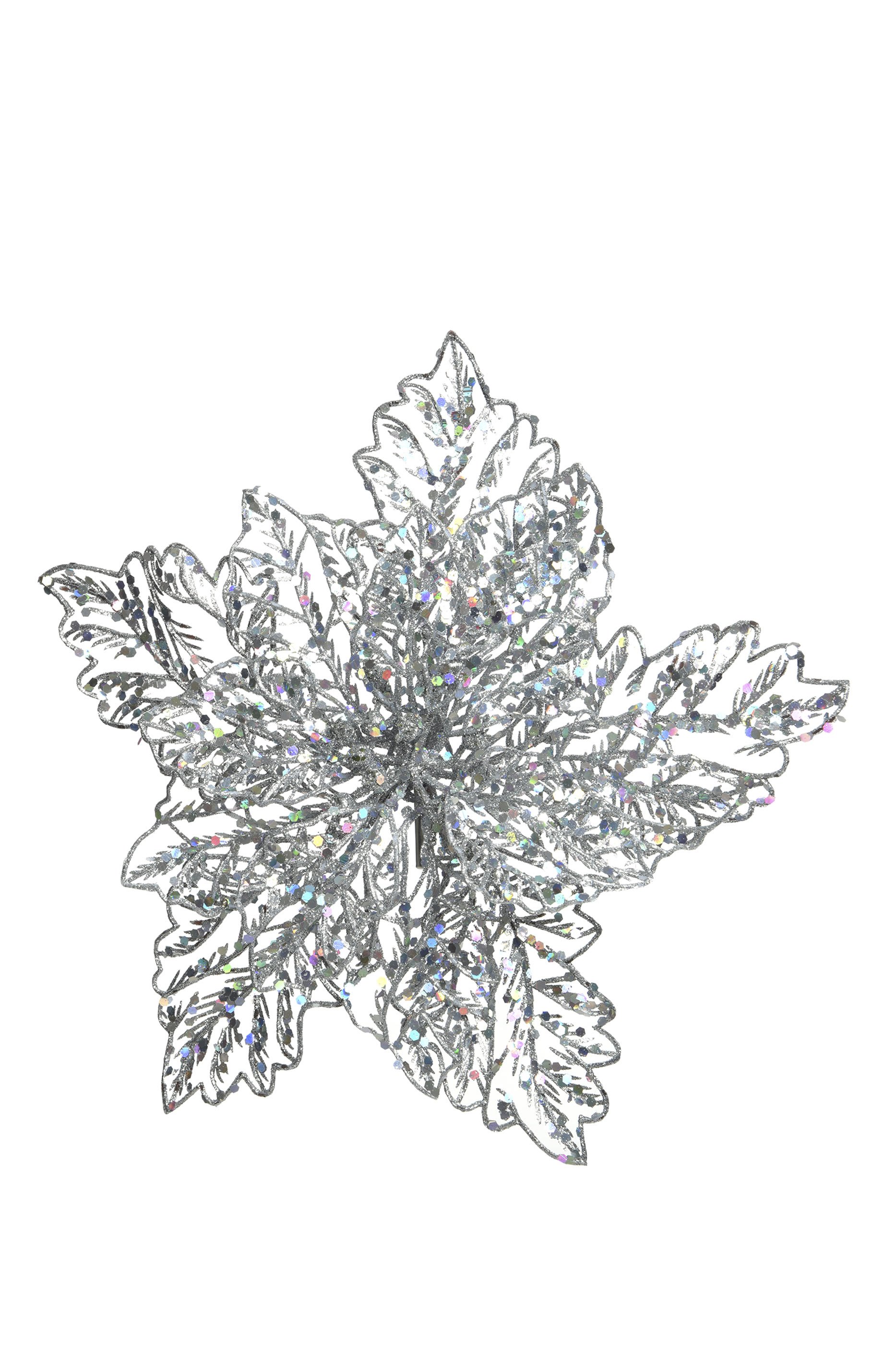 زينة بتصميم زهرة بوينسيتيا بمشبك