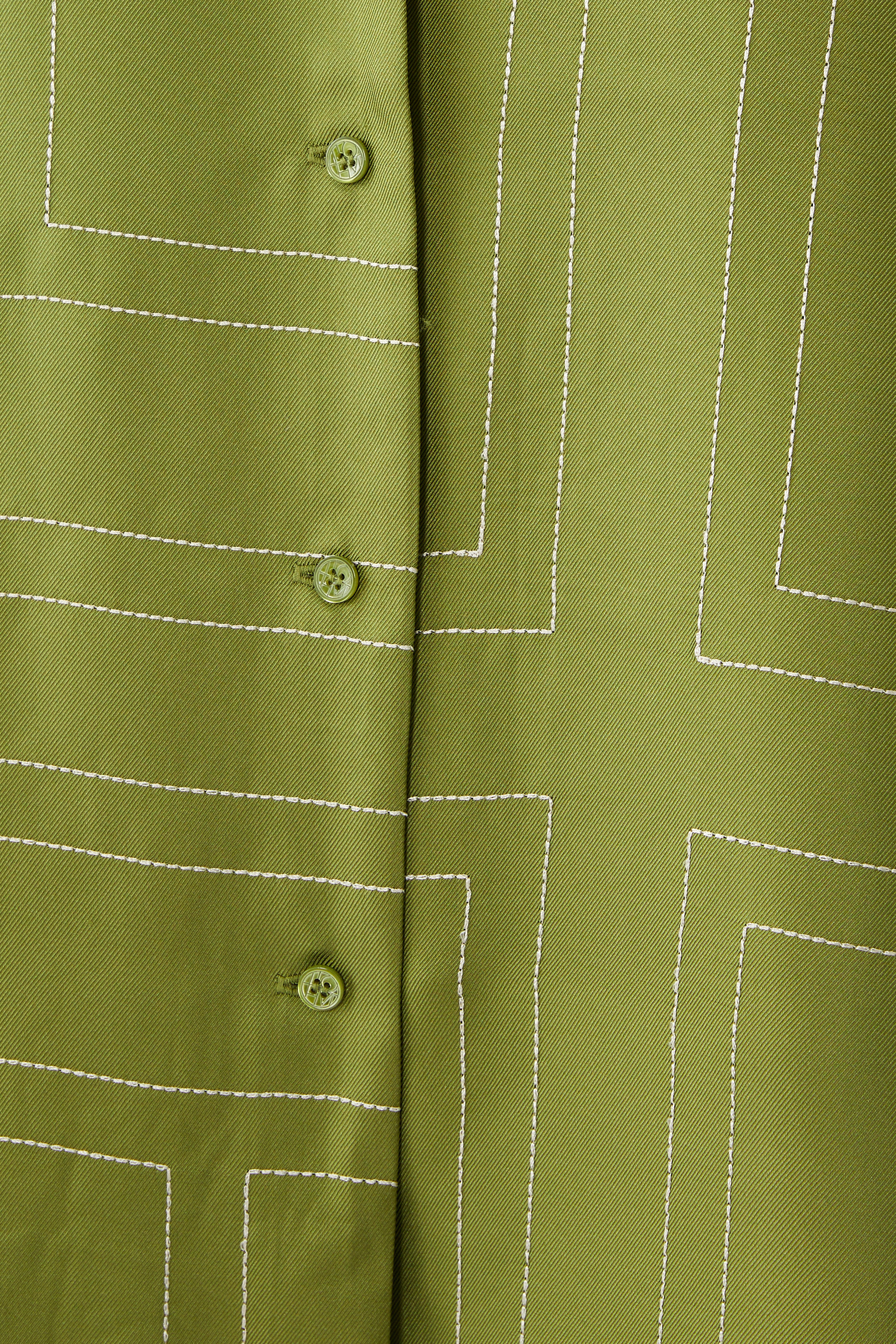 بلوزة بيجامة بنقشة حروف شعار الماركة حرير