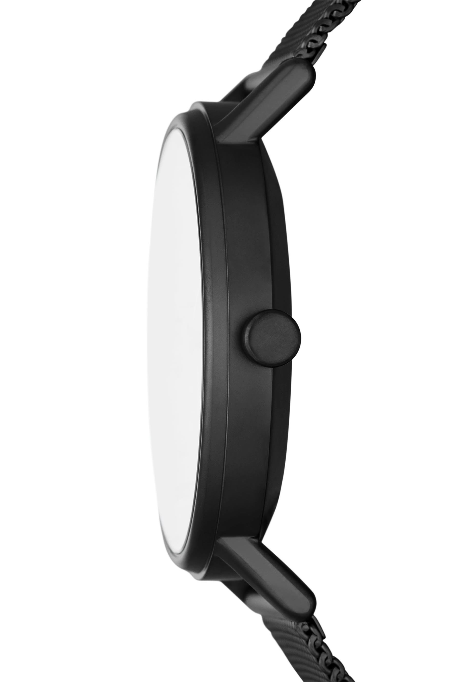 ساعة كوبل 44 مم بسوار شبكي ستانلس ستيل