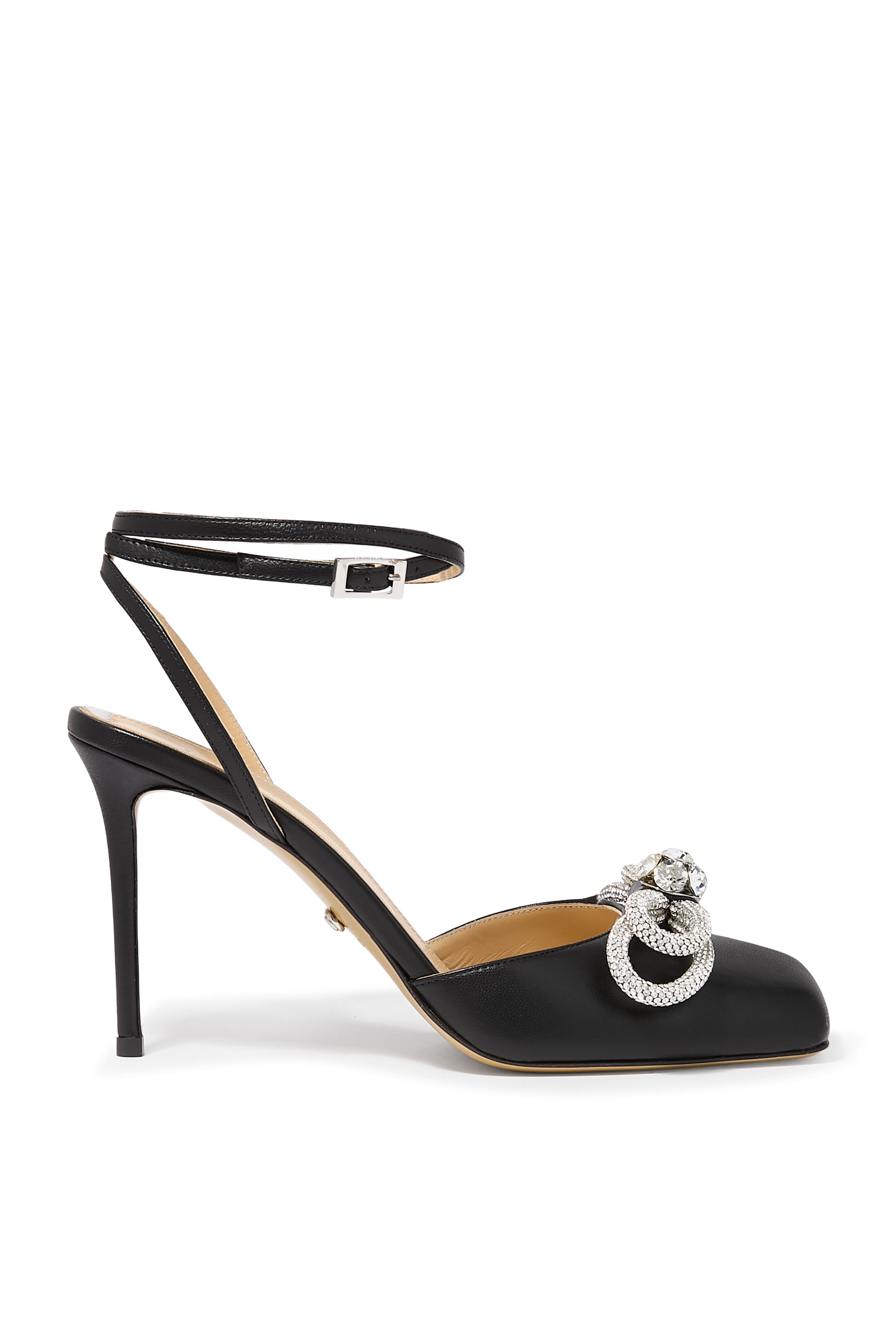 حذاء كلاسيكي 95 بمقدمة مربعة وربطتي فيونكة