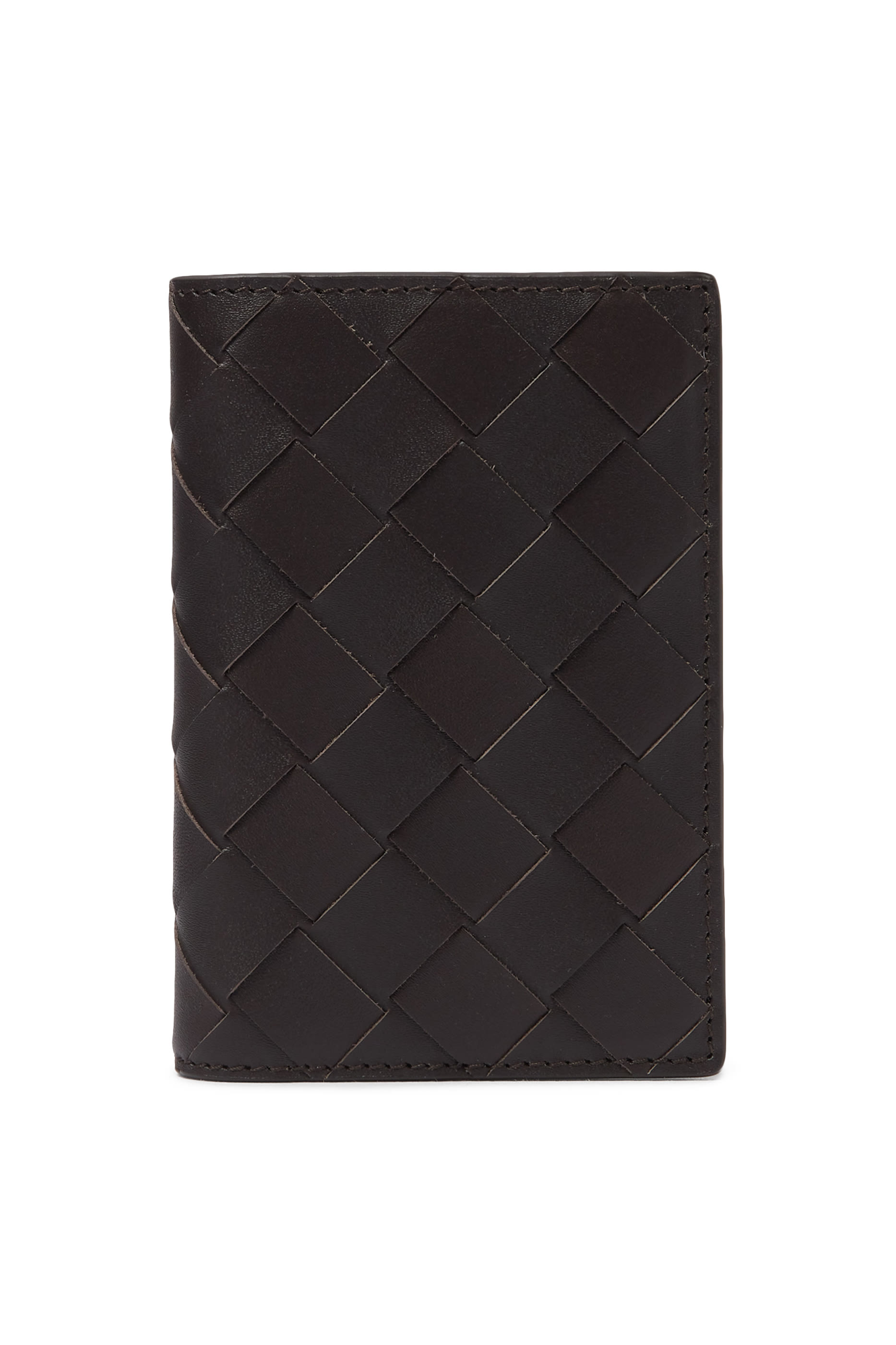 حافظة بطاقات بتصميم مجدول بغطاء