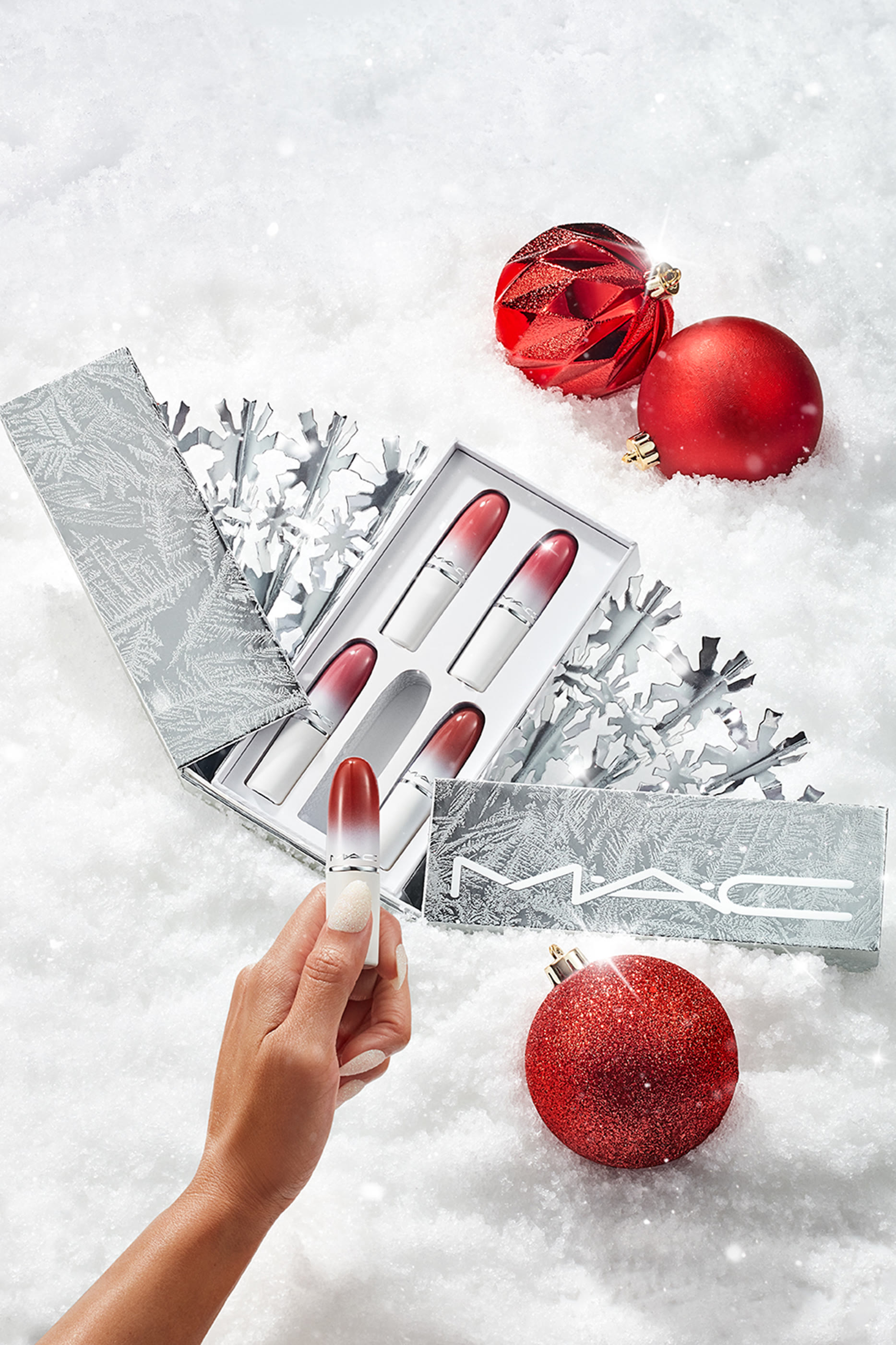 مجموعة أحمر شفاه أكثر مبيعا فروستبيتن كيس لوستري جلاس، 5 قطع