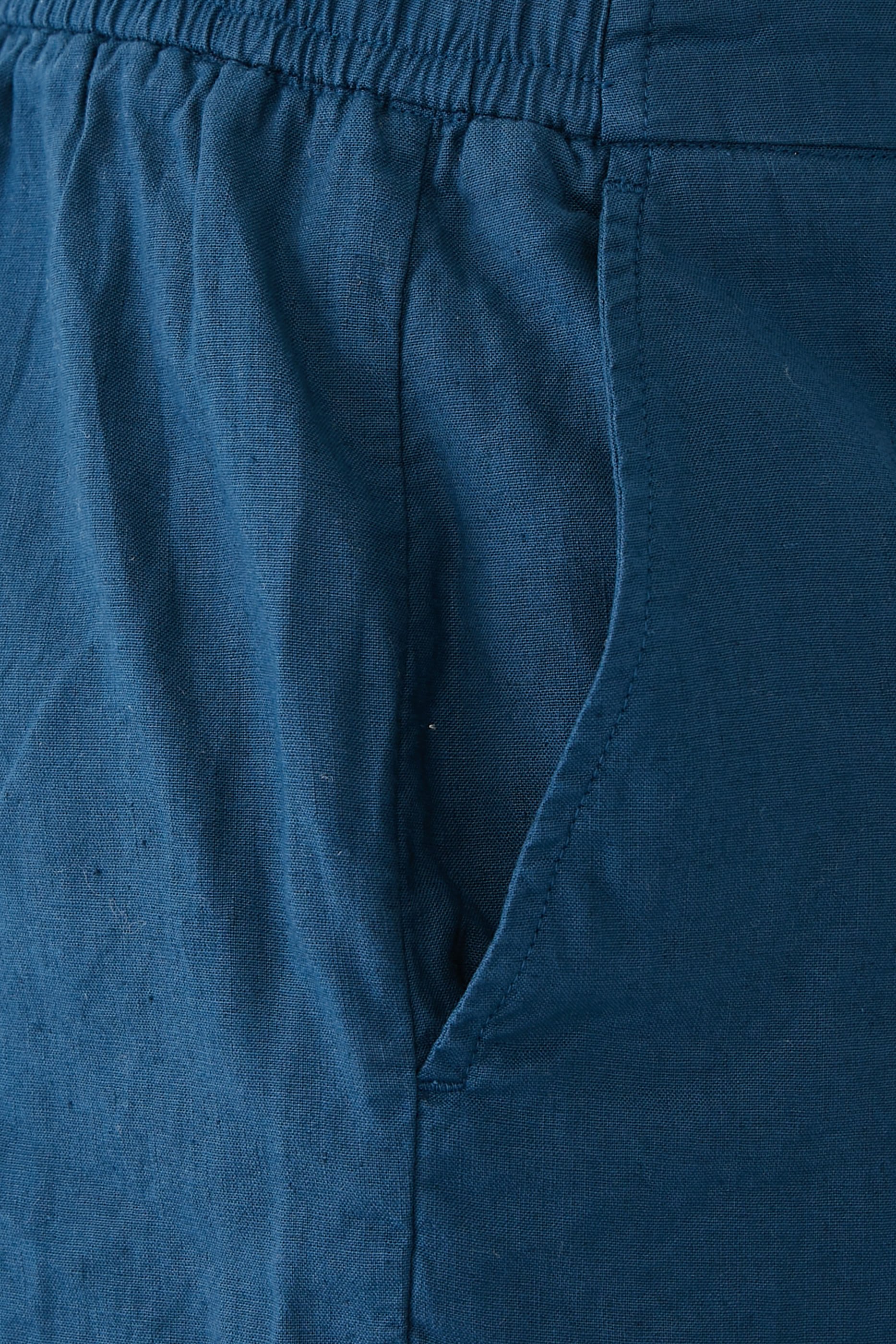 شورت سيرجيو مزيج كتان مطاطي وقطن