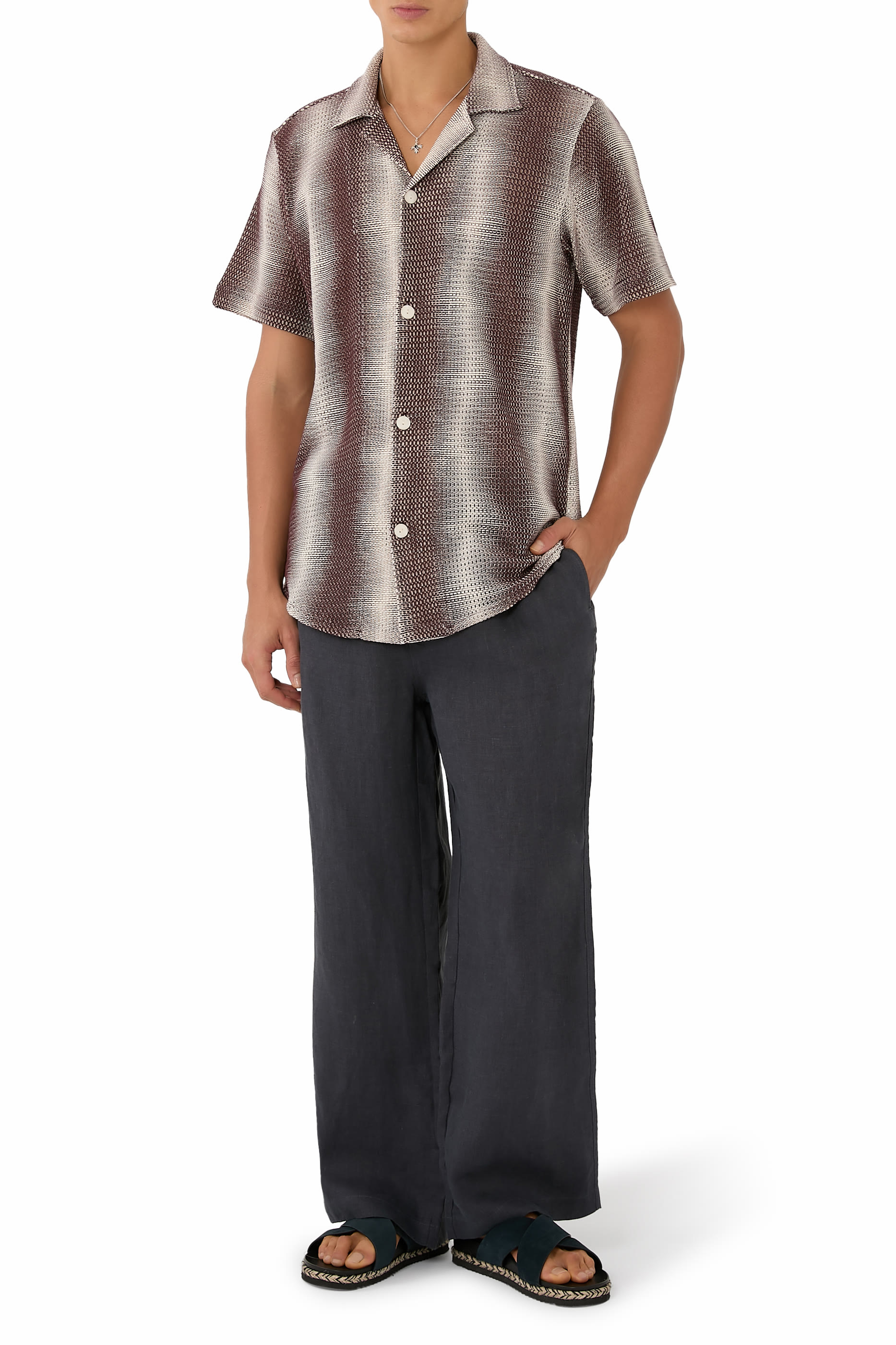 Wide Leg Linen Trousers