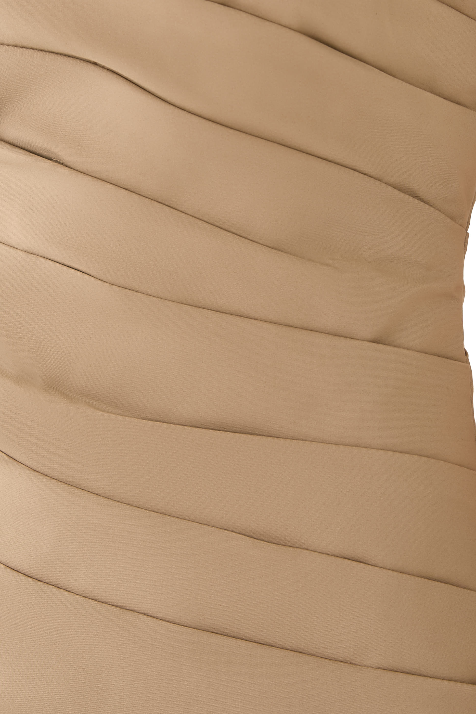 فستان لاني متوسط الطول بتصميم غير متماثل