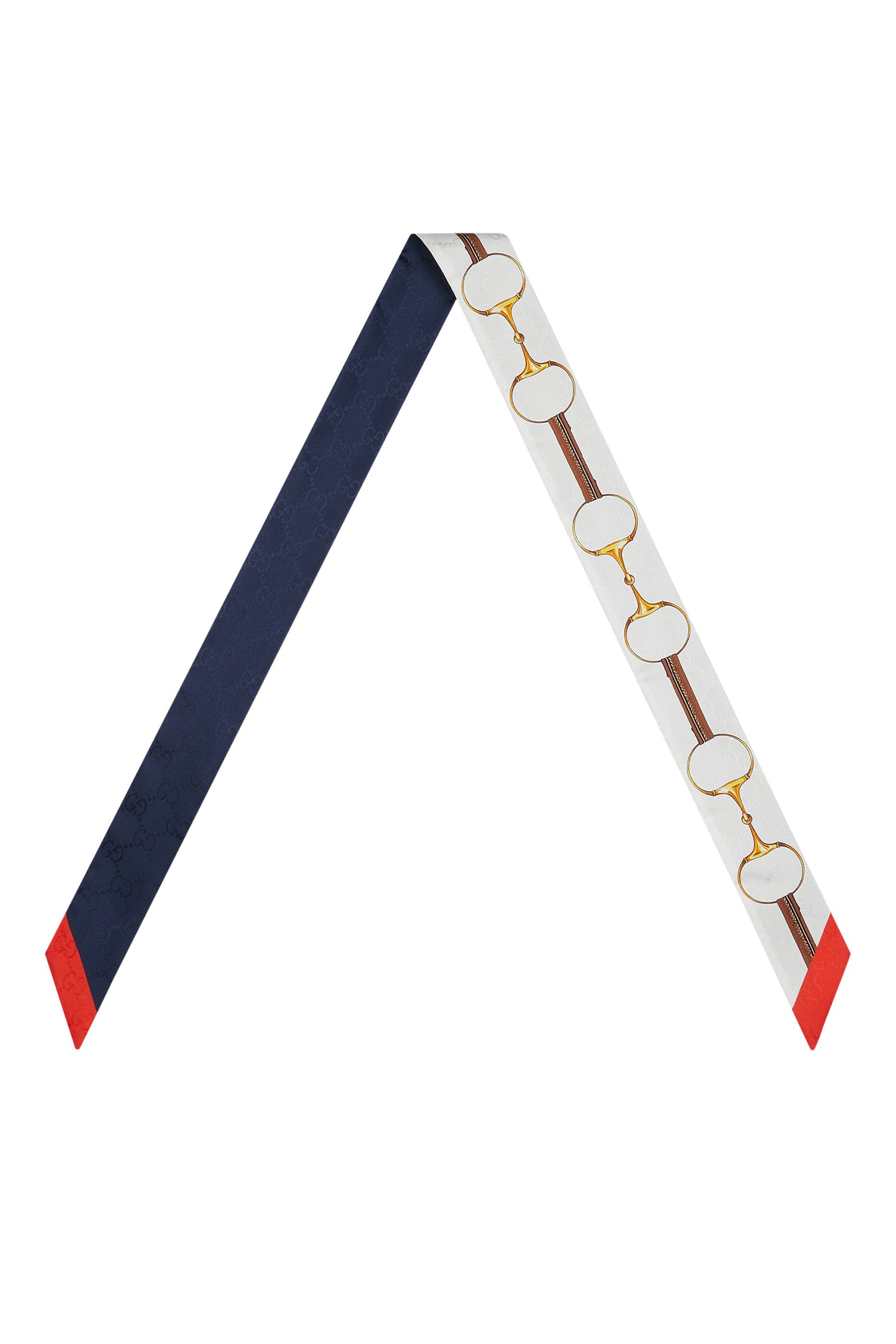 ربطة عنق بنقشة لجام الحصان حرير