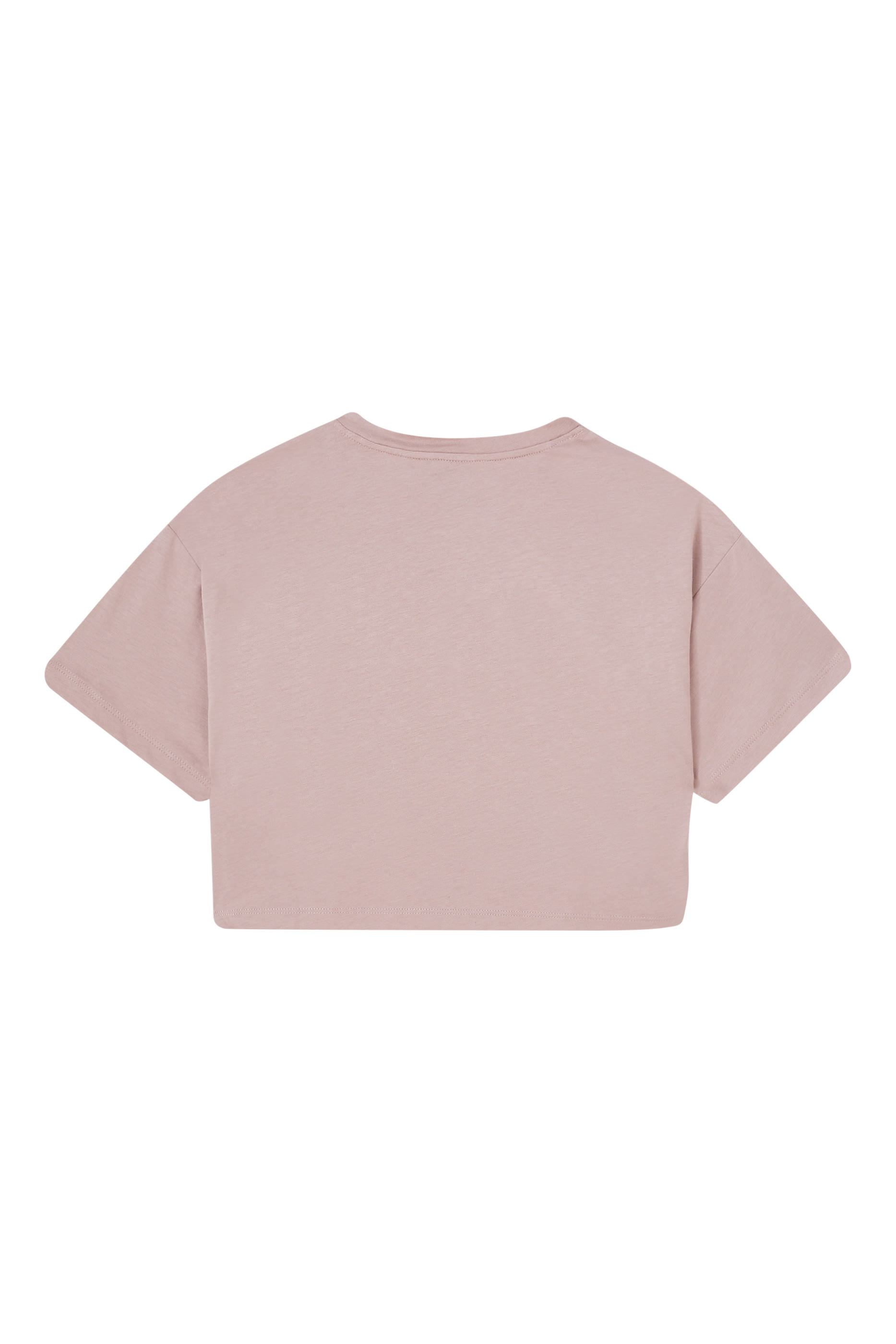 تيشيرت بشعار الماركة لامع للأطفال