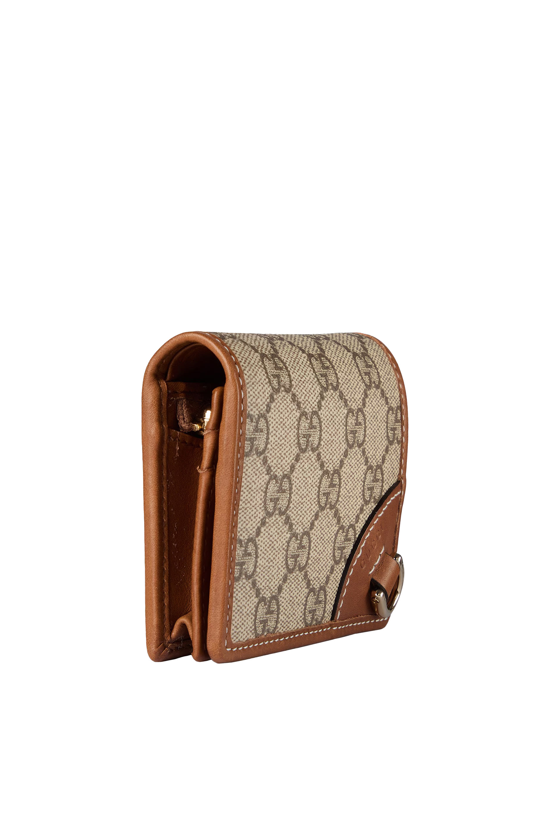 محفظة صغيرة بنقشة حرفي شعار الماركة