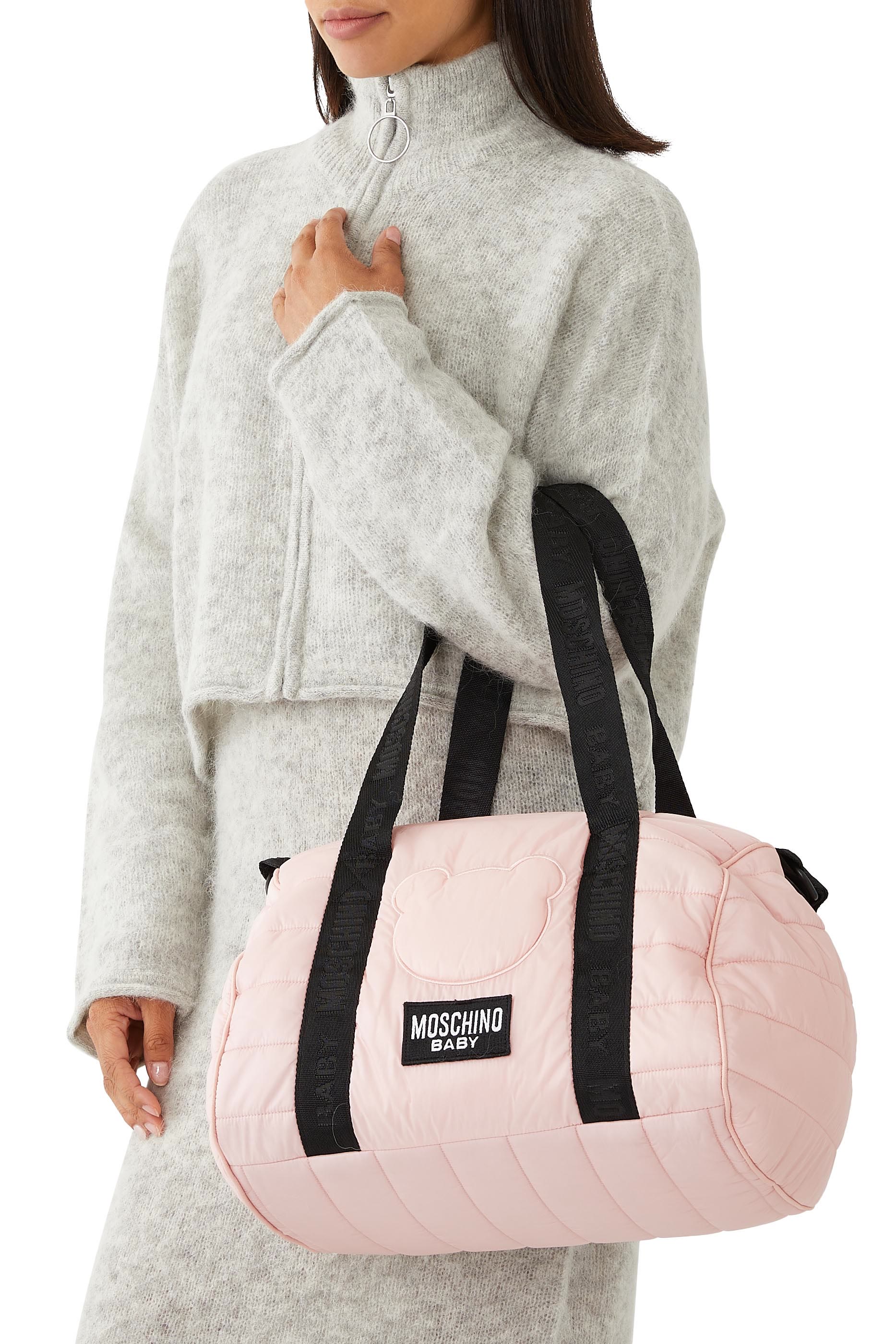 حقيبة مستلزمات أطفال بشعار الماركة نايلون