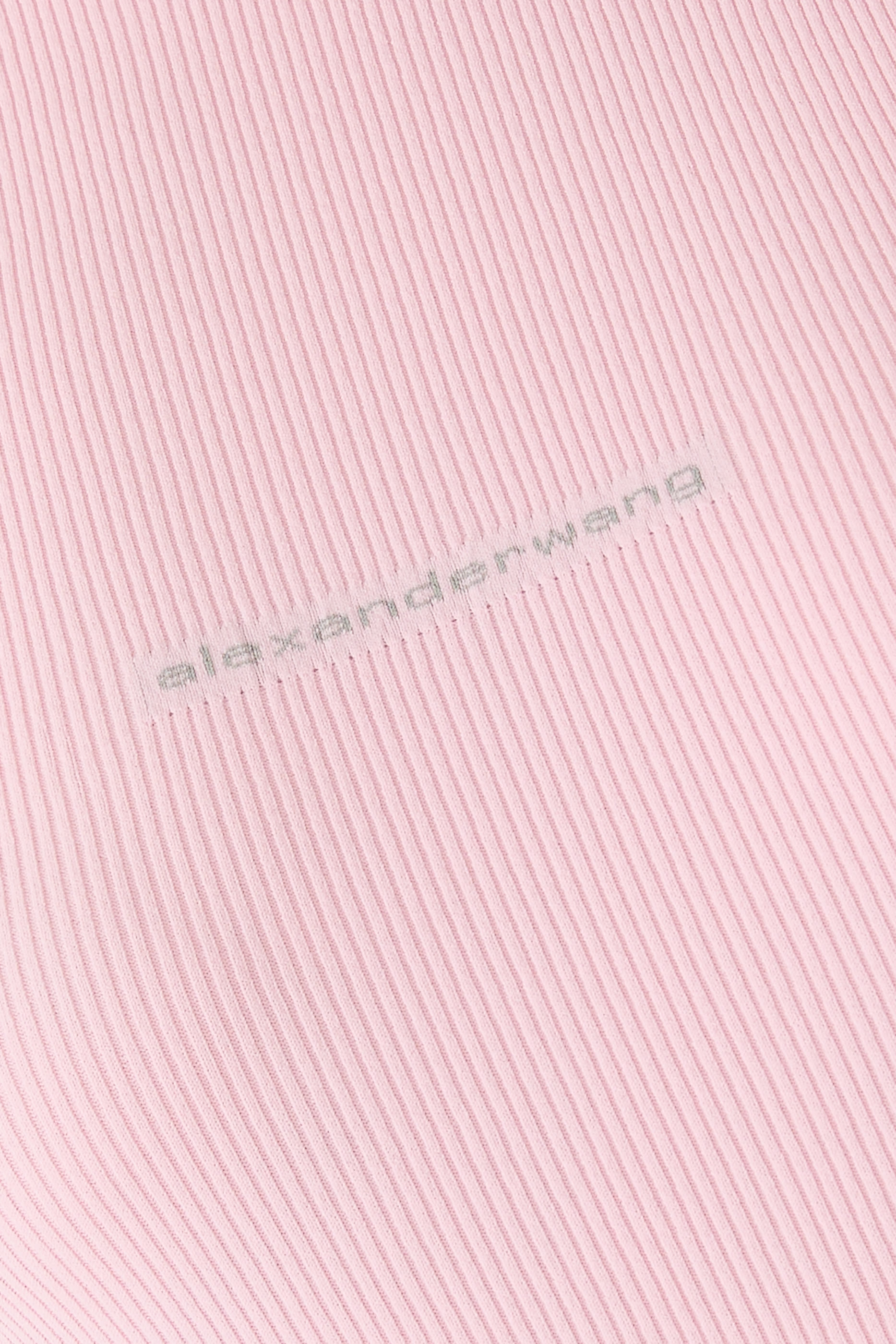 فستان قصير منسوج بشعار الماركة