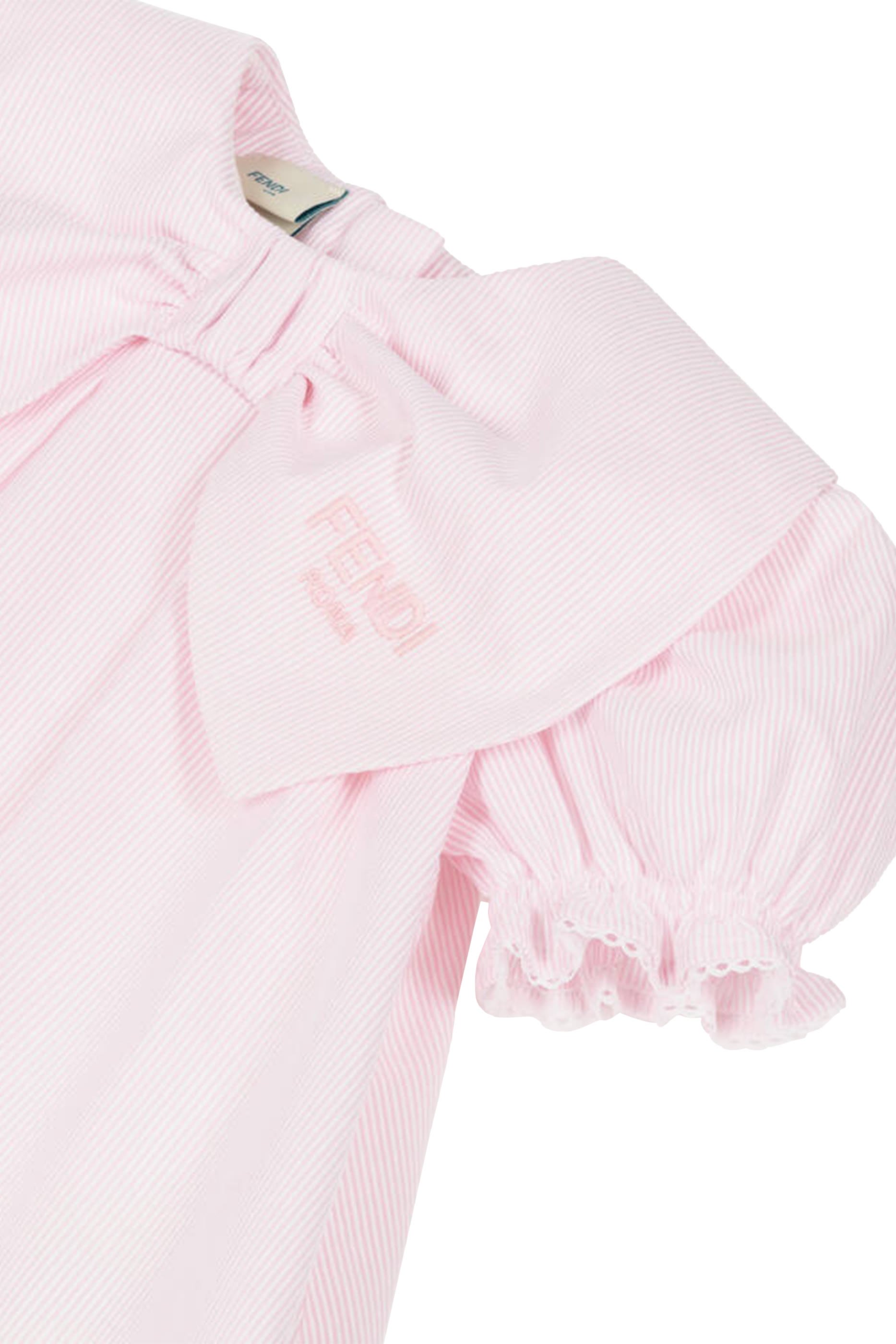 فستان بربطة فيونكة قطن للأطفال