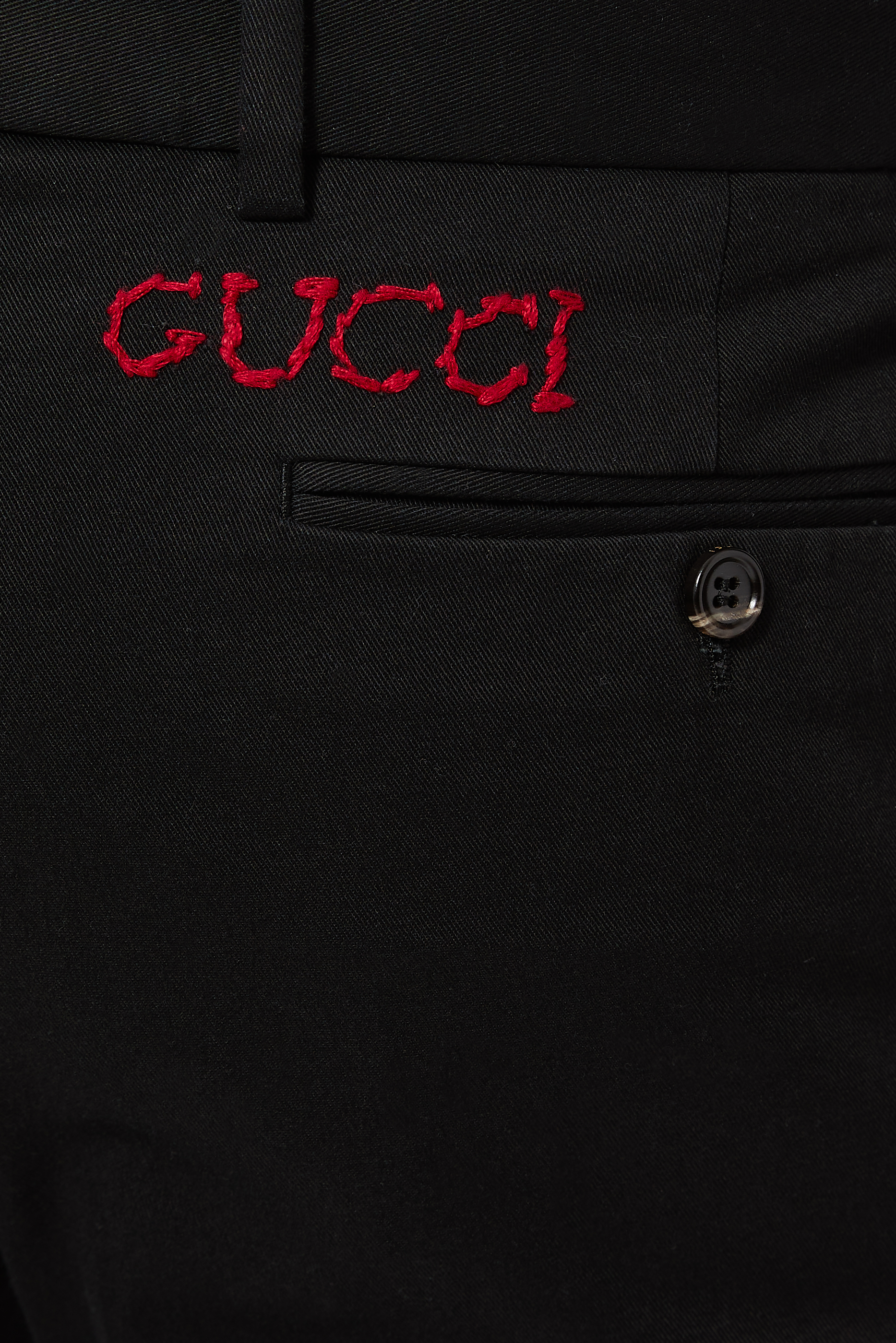 بنطال قطن بشعار الماركة