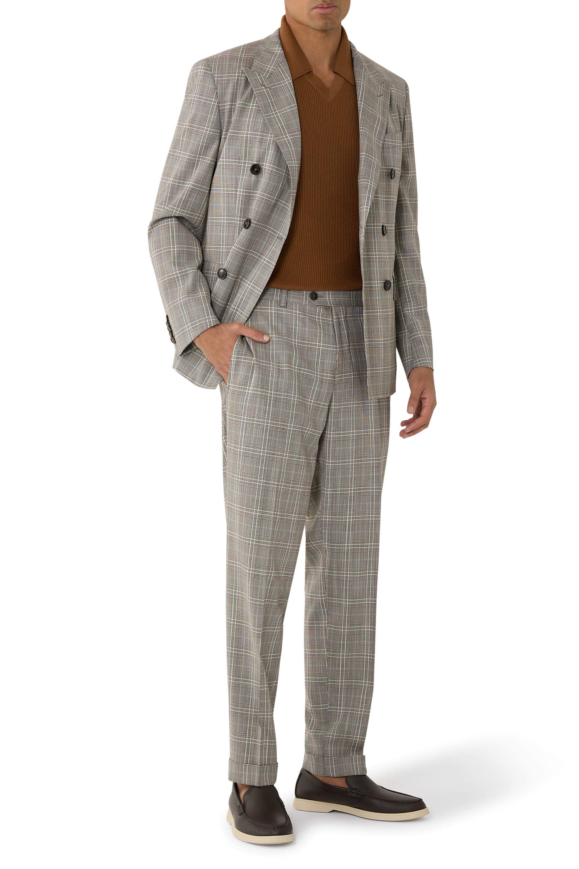 Checked Slim-Fit Jacket