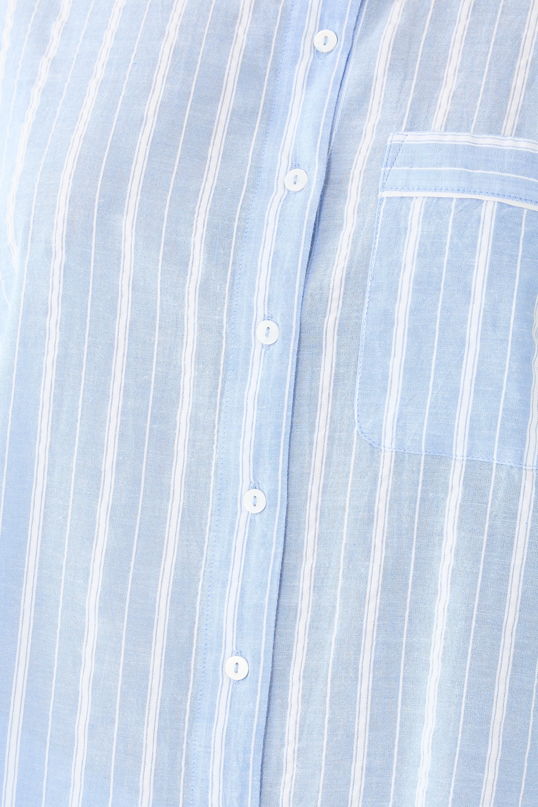 Organic Cotton Seersucker Relaxed Stripe Pajama Set 