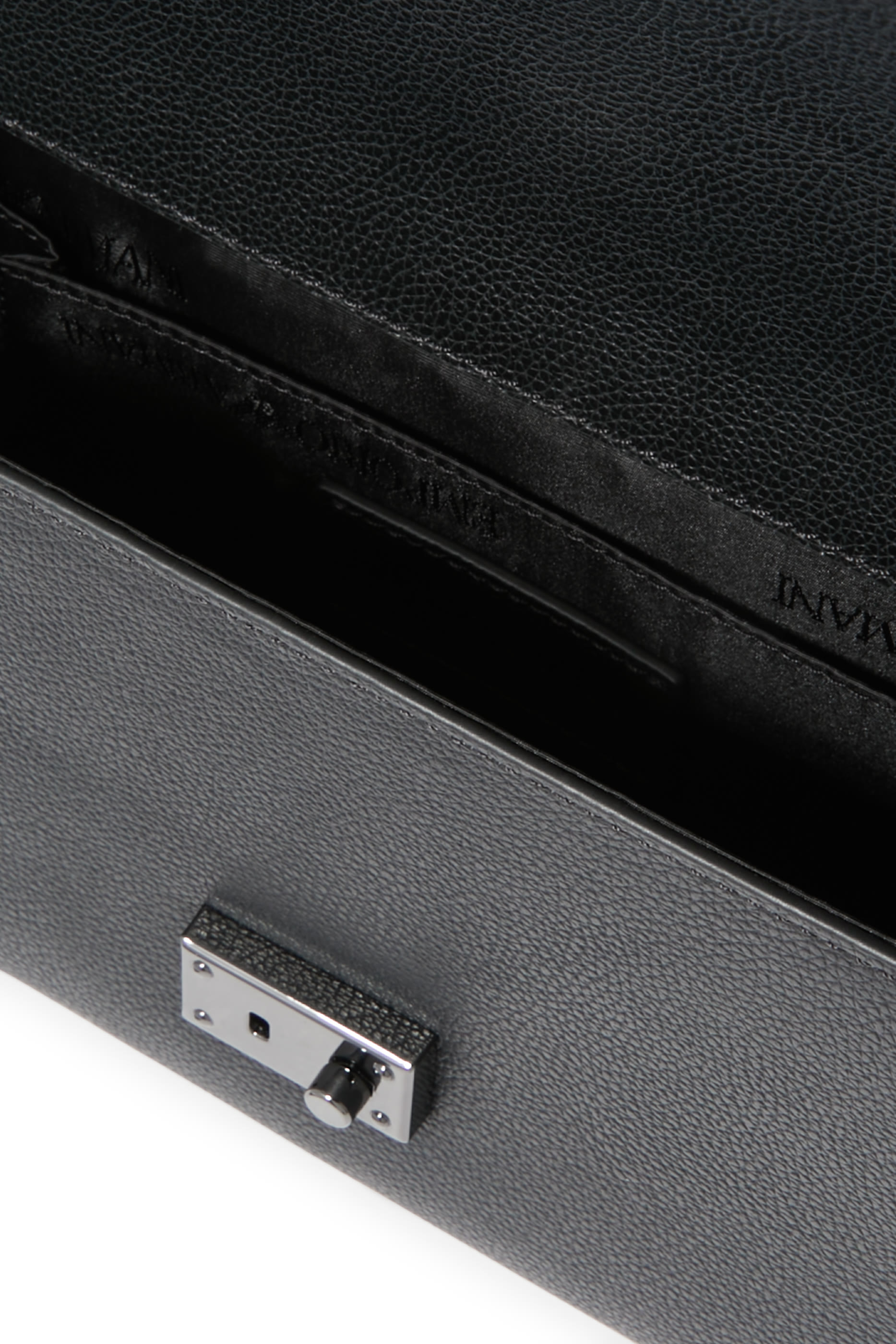 حقيبة كروس بودي بشعار الماركة جلد