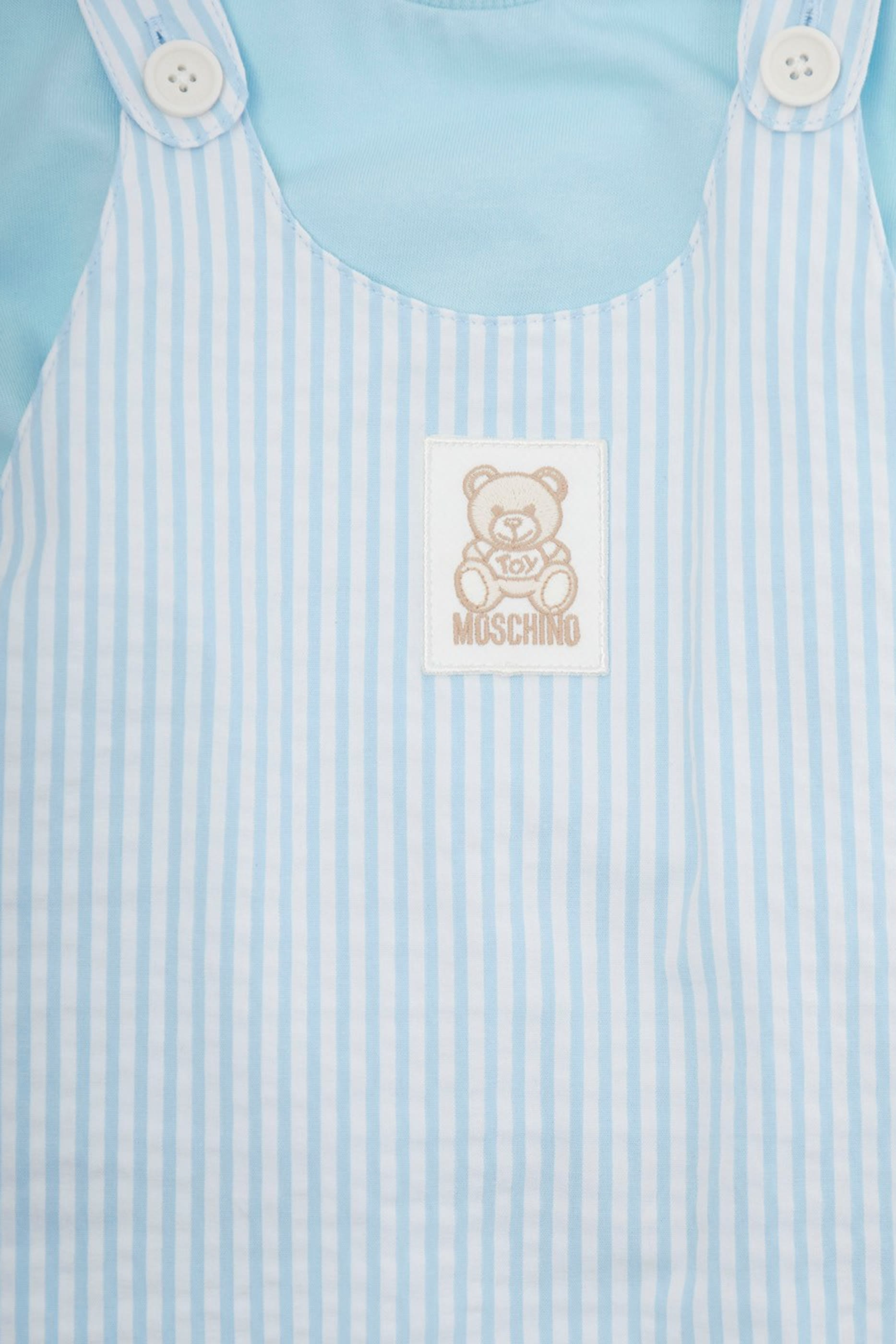 طقم تيشيرت ودنغري قطن للأطفال