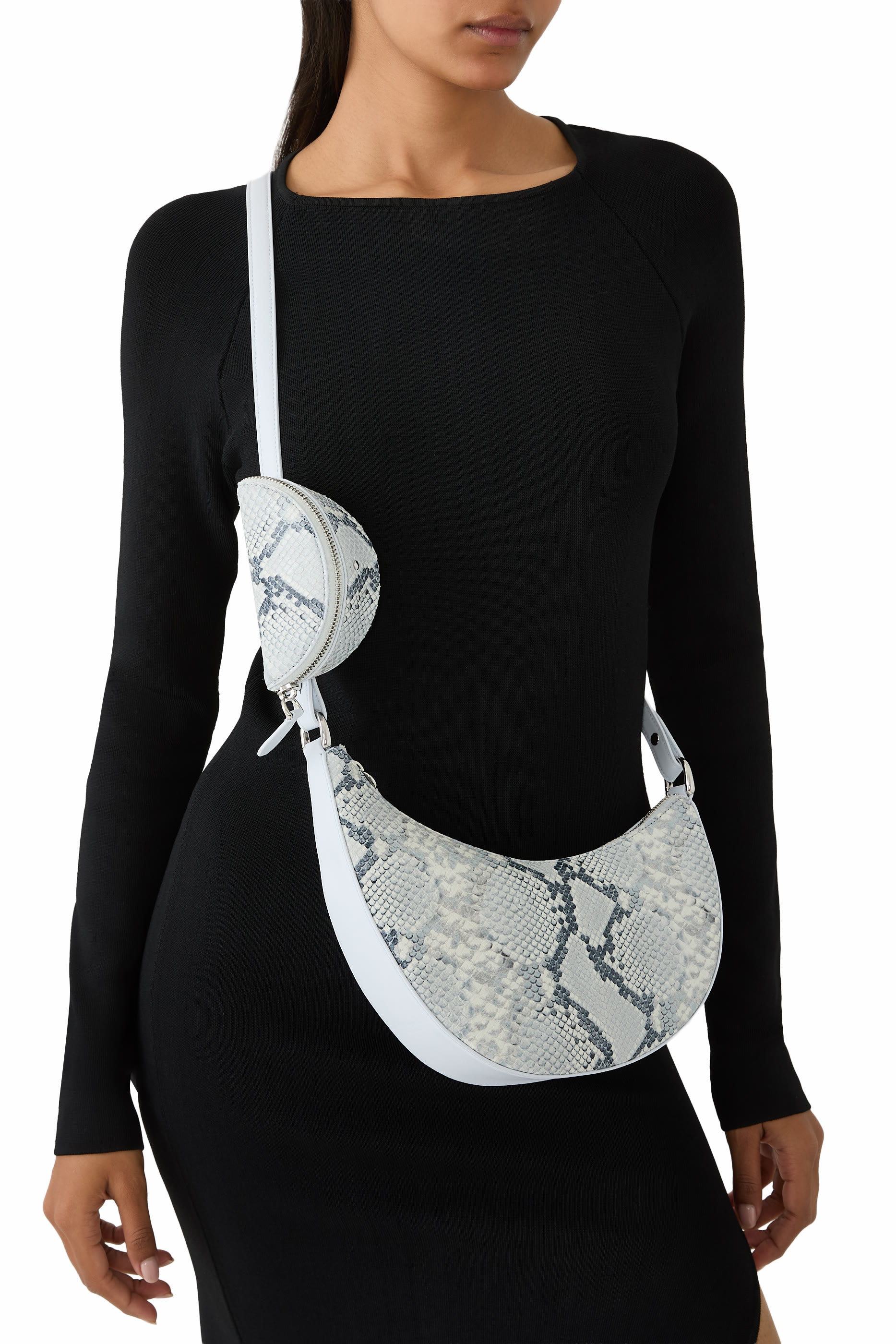 حقيبة كروس بودي دو بنقشة جلد الثعبان