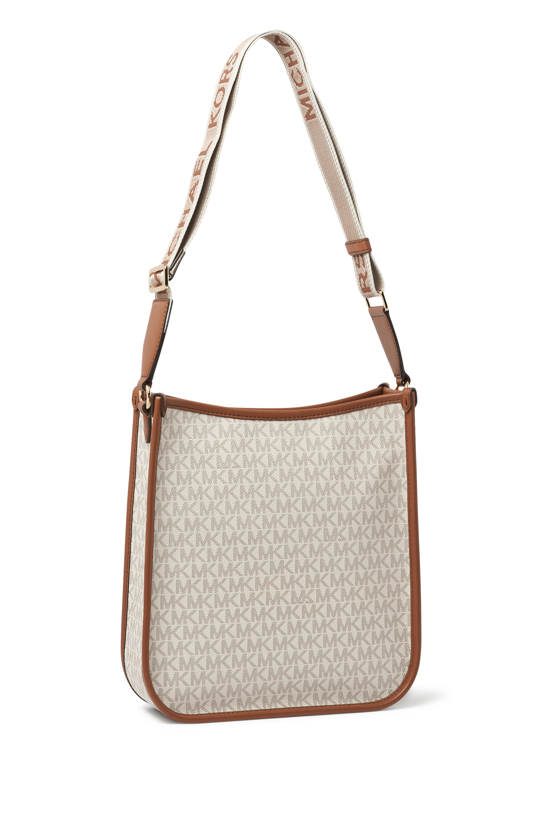 حقيبة مسنجر لويزا كبيرة بنقشة شعار الماركة