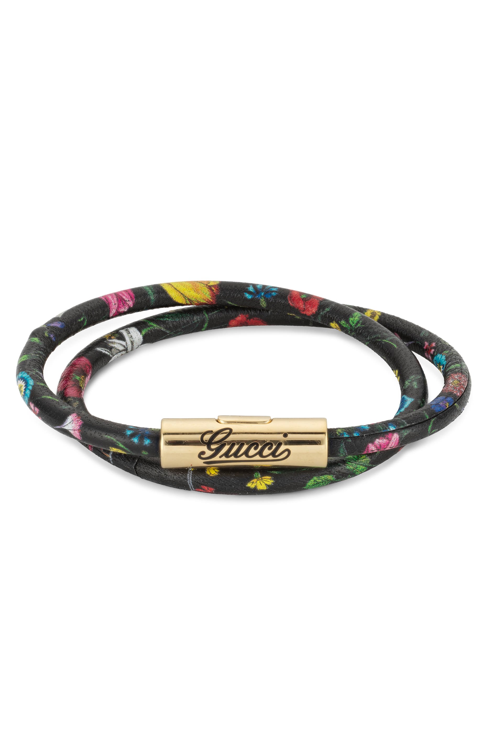 سوار مزدوج جلد بحروف شعار الماركة