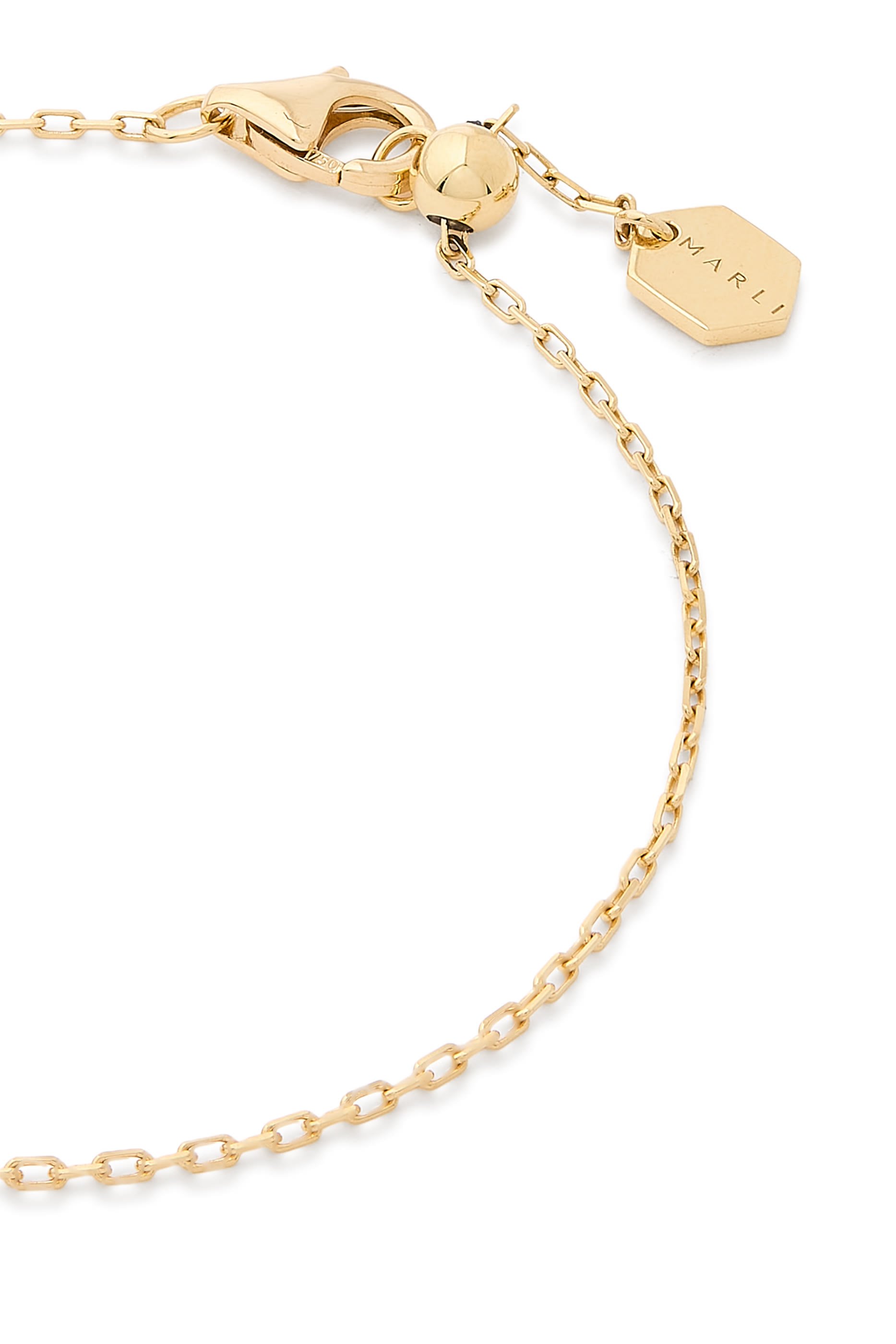 سوار كليو بحلية بتصميم هرمي، ذهب أصفر عيار 18