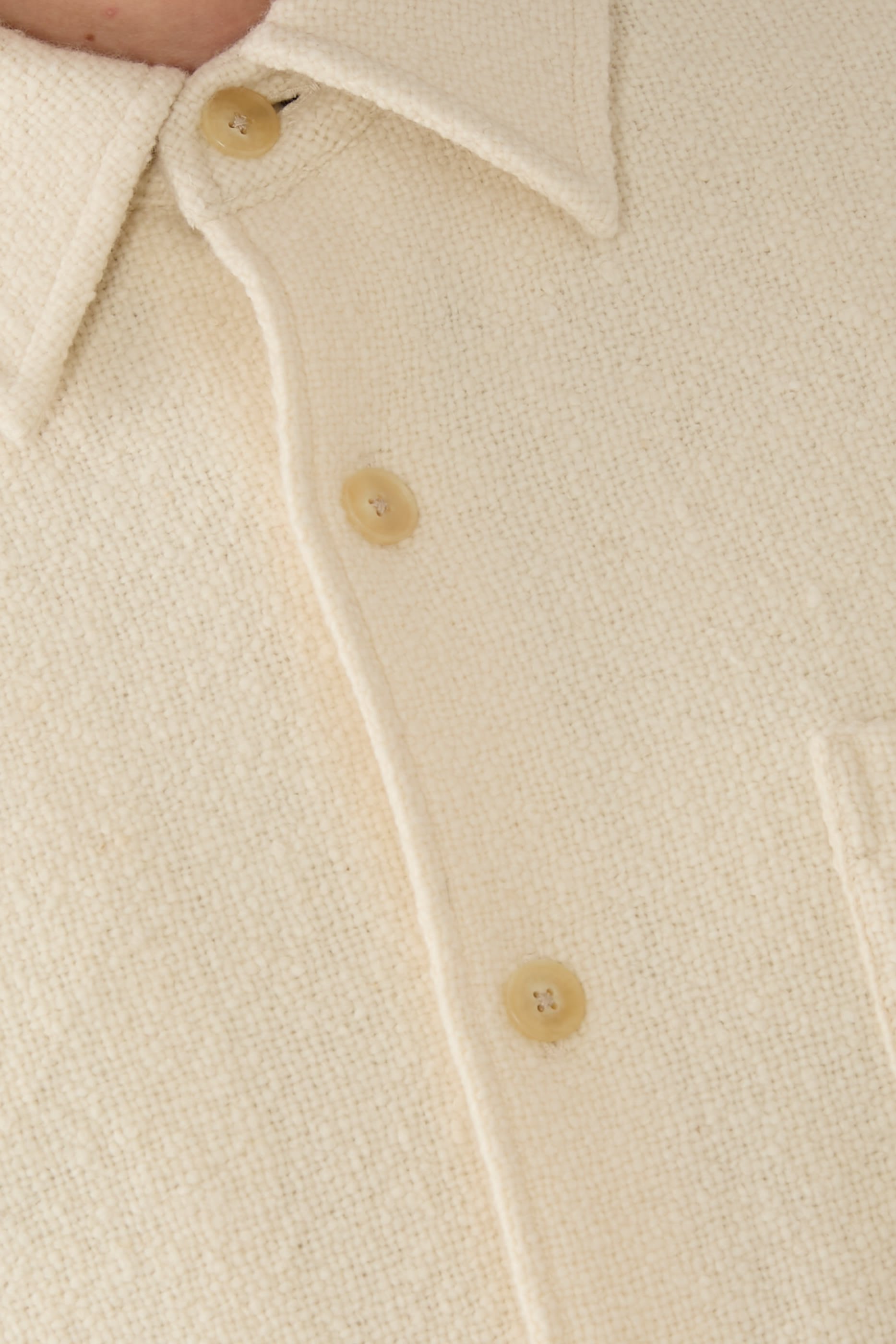 Homespun Tweed Shirt Blouson