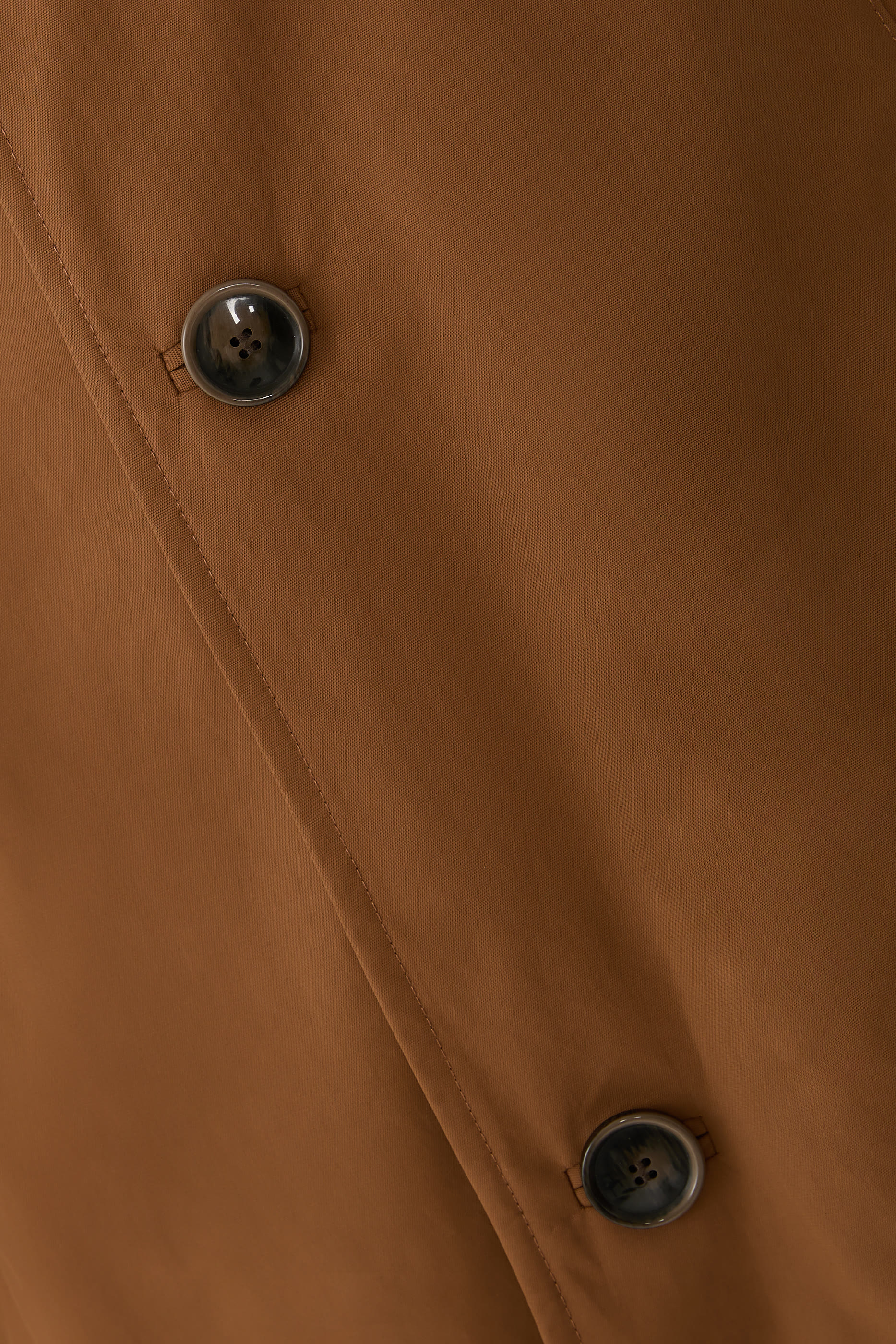 Water-Repellent Coat in Cotton-Blend Twill