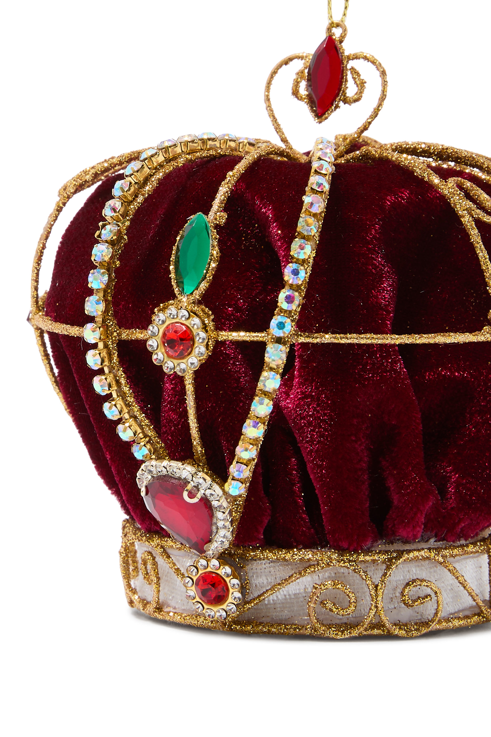 Velvet Jewel Crown Ornament