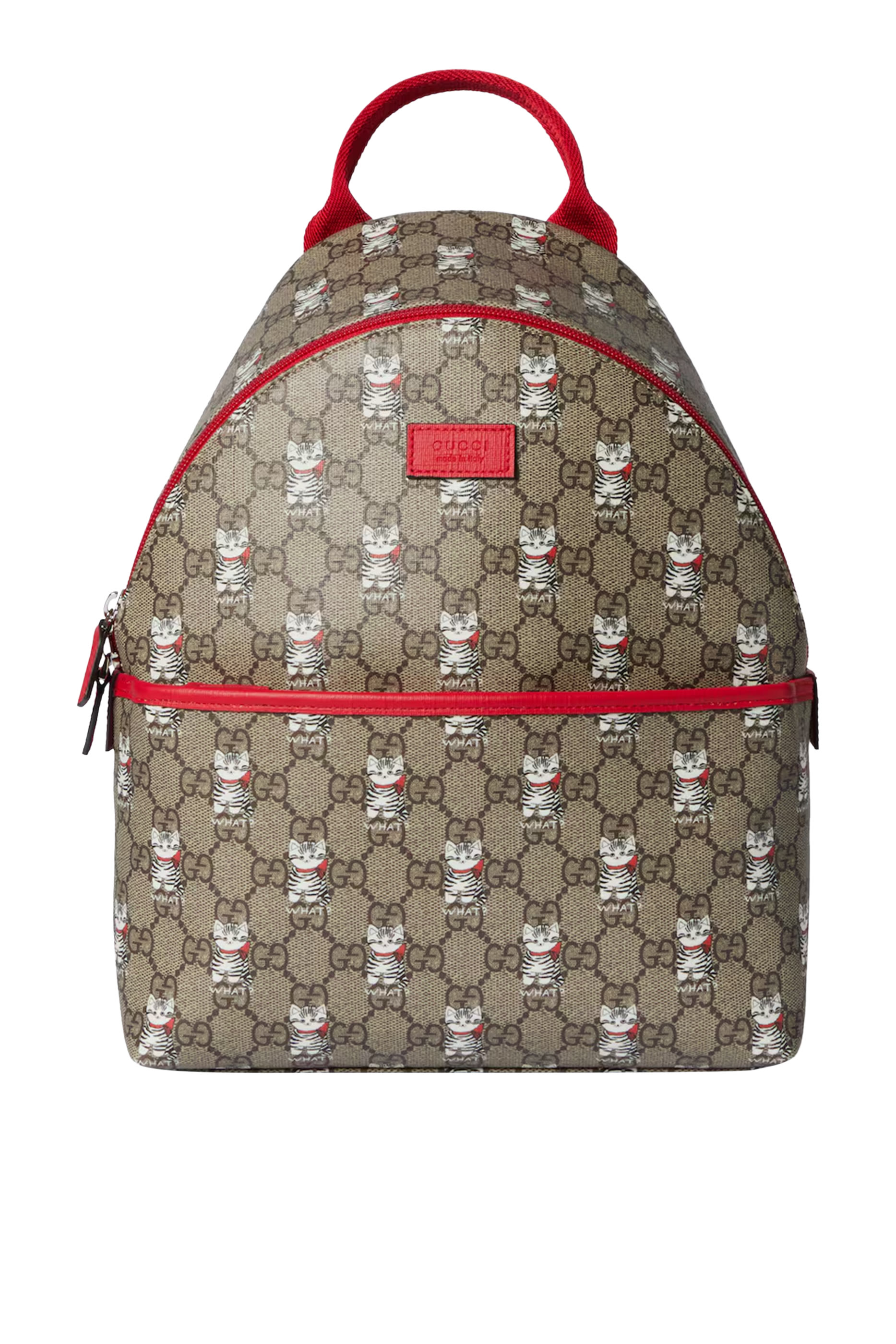 حقيبة ظهر بنقشة حرفي شعار الماركة للأطفال