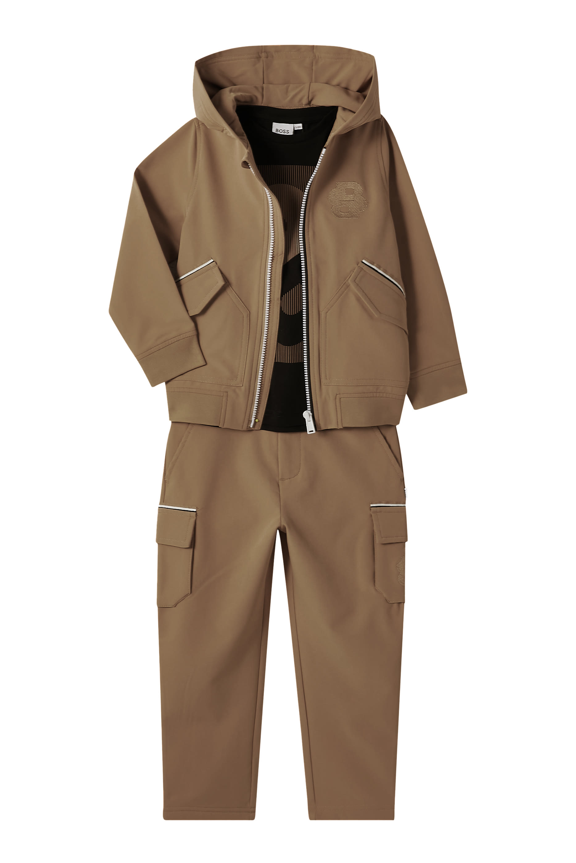 بنطال قطن تويل مطاطي للأطفال