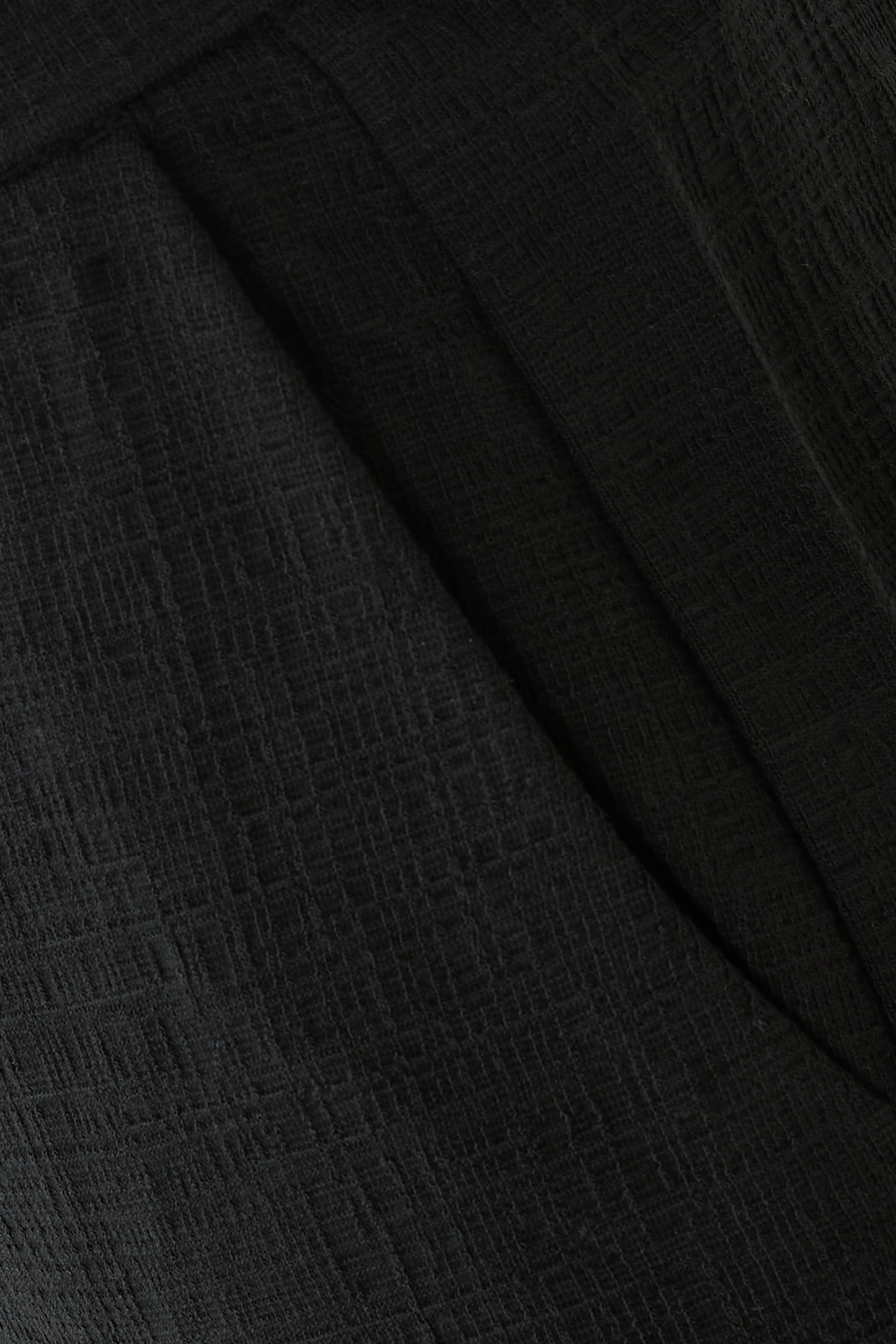 بنطال بقصة مستقيمة نسيج جيرسيه مطاطي