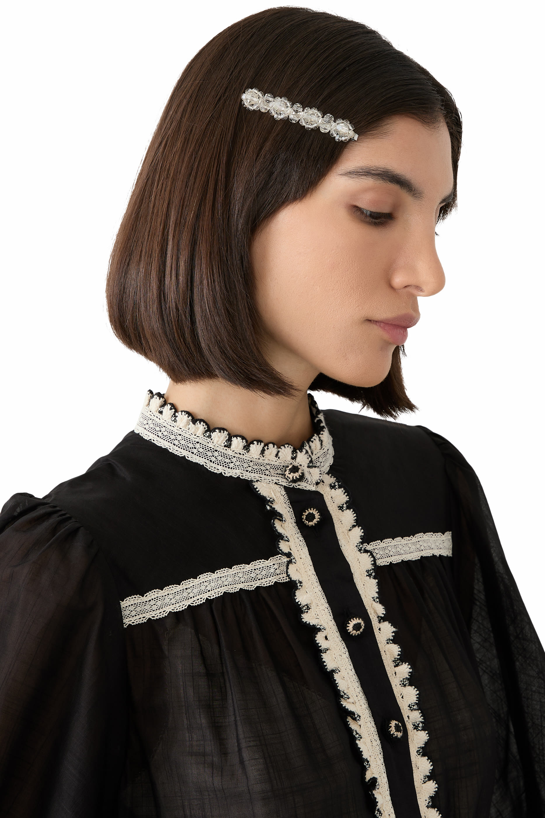 مشبك شعر مزين بزهور