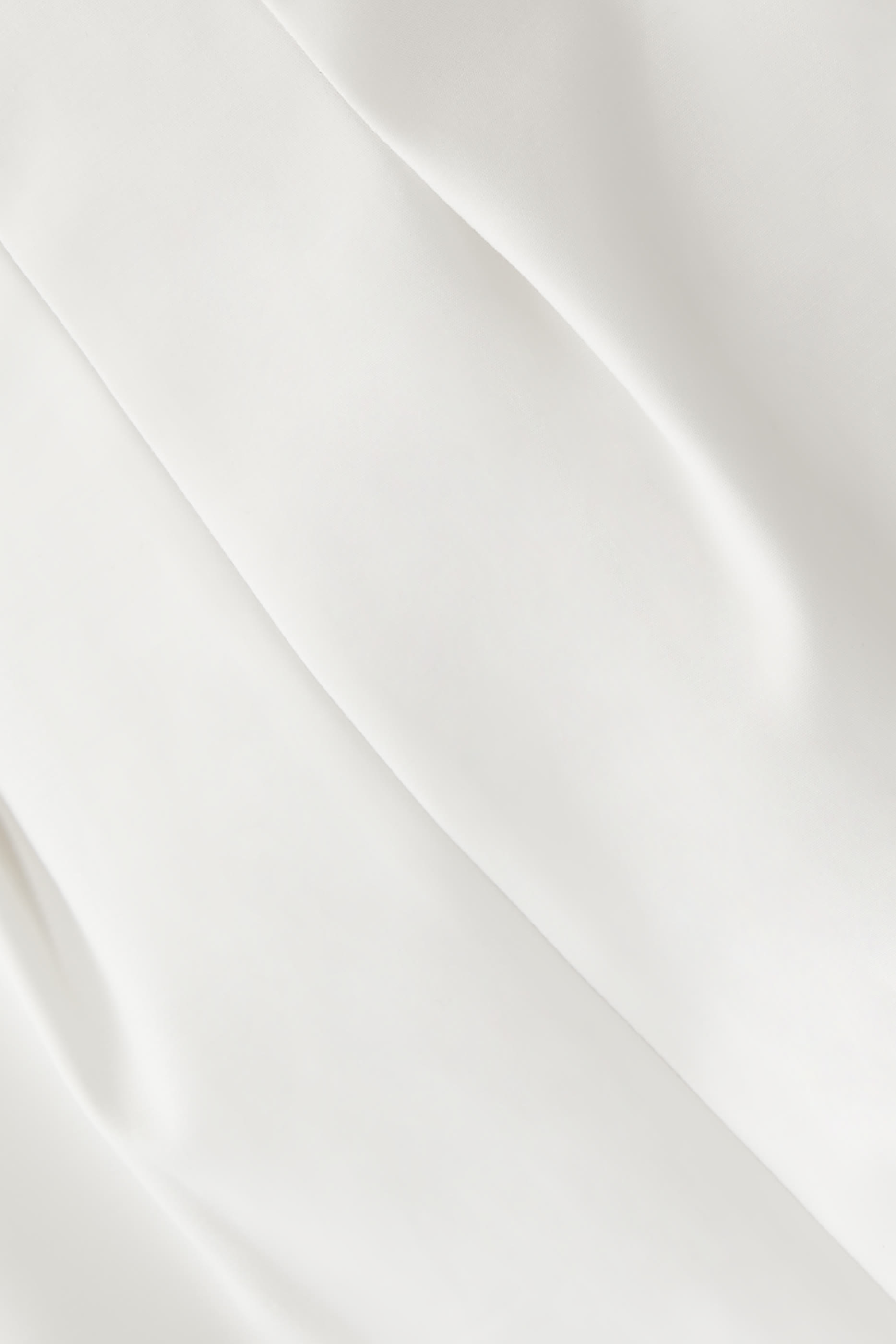 فستان قصير بحياكة بارزة مزيج قطن وفيسكوز