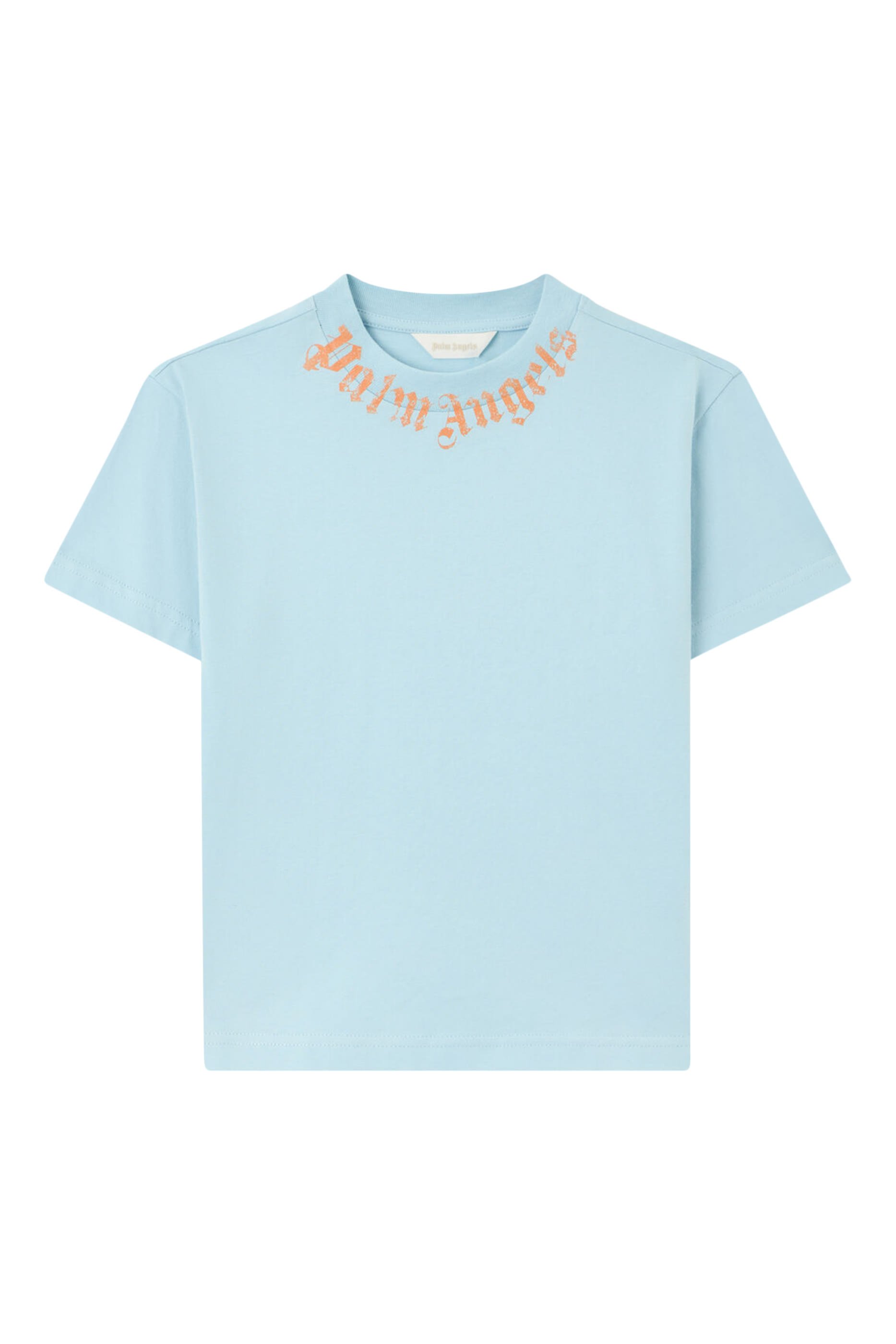 تيشيرت بياقة مزينة بشعار الماركة للأطفال