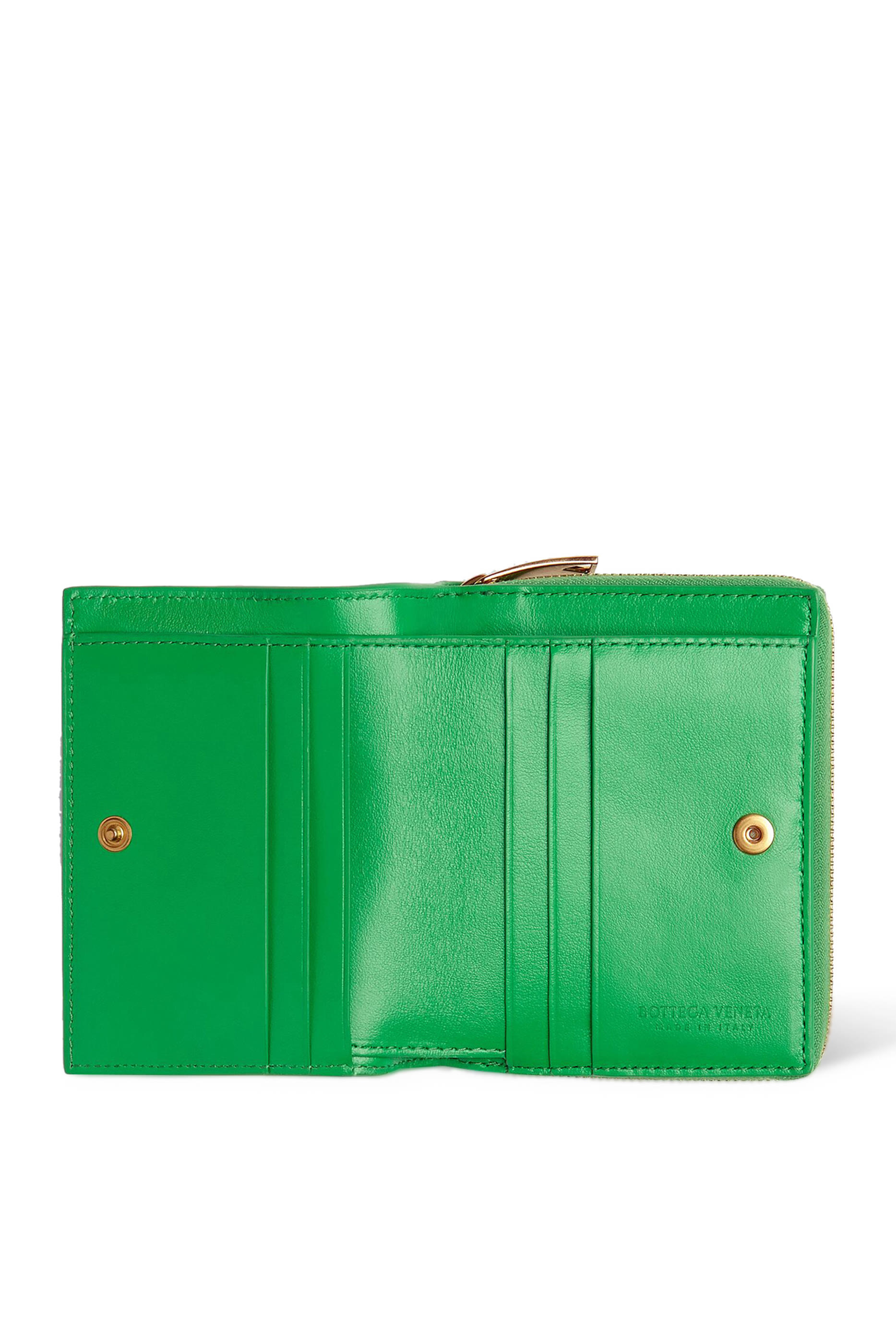 محفظة ثنائية الطي بسحاب