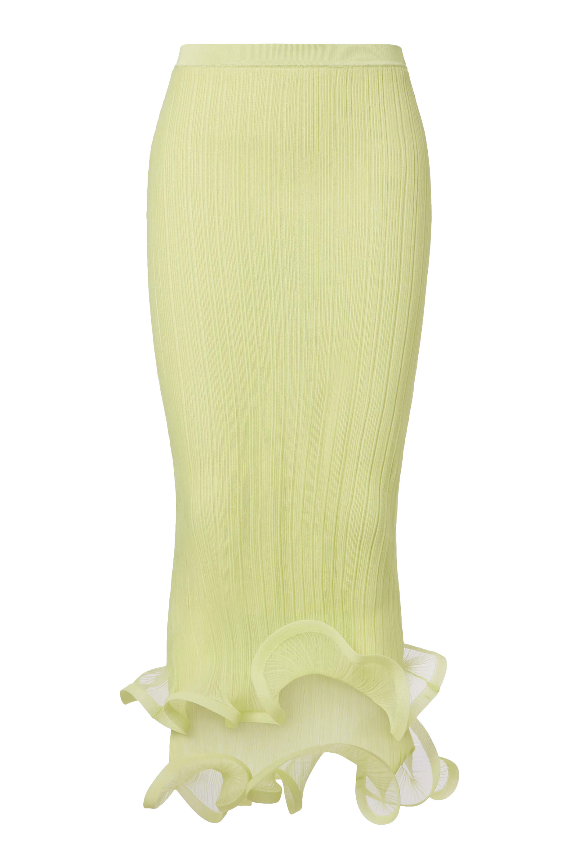 تنورة كيلسو منسوجة متوسطة الطول