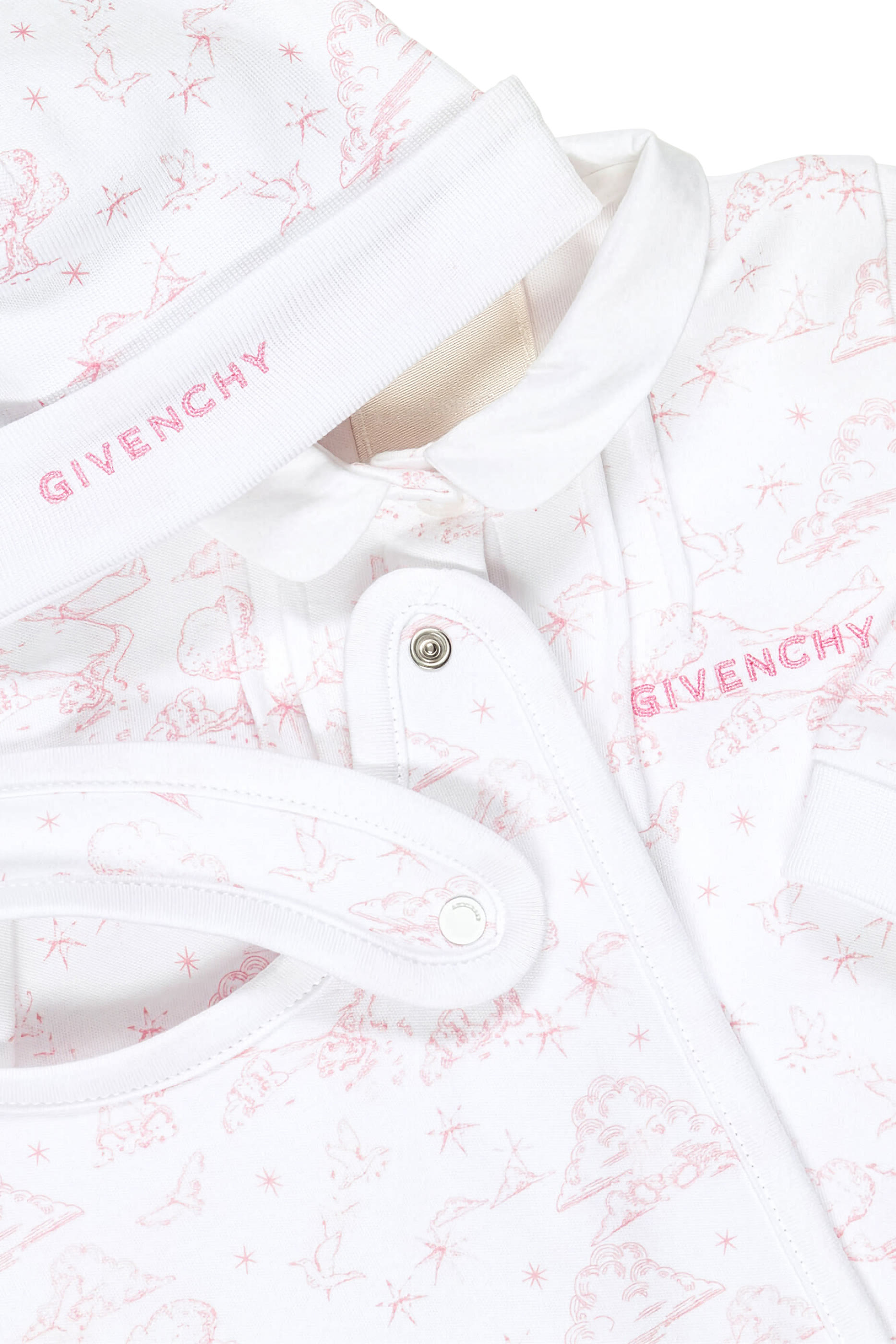 طقم جمبسوت، مريلة وقبعة قطن للأطفال