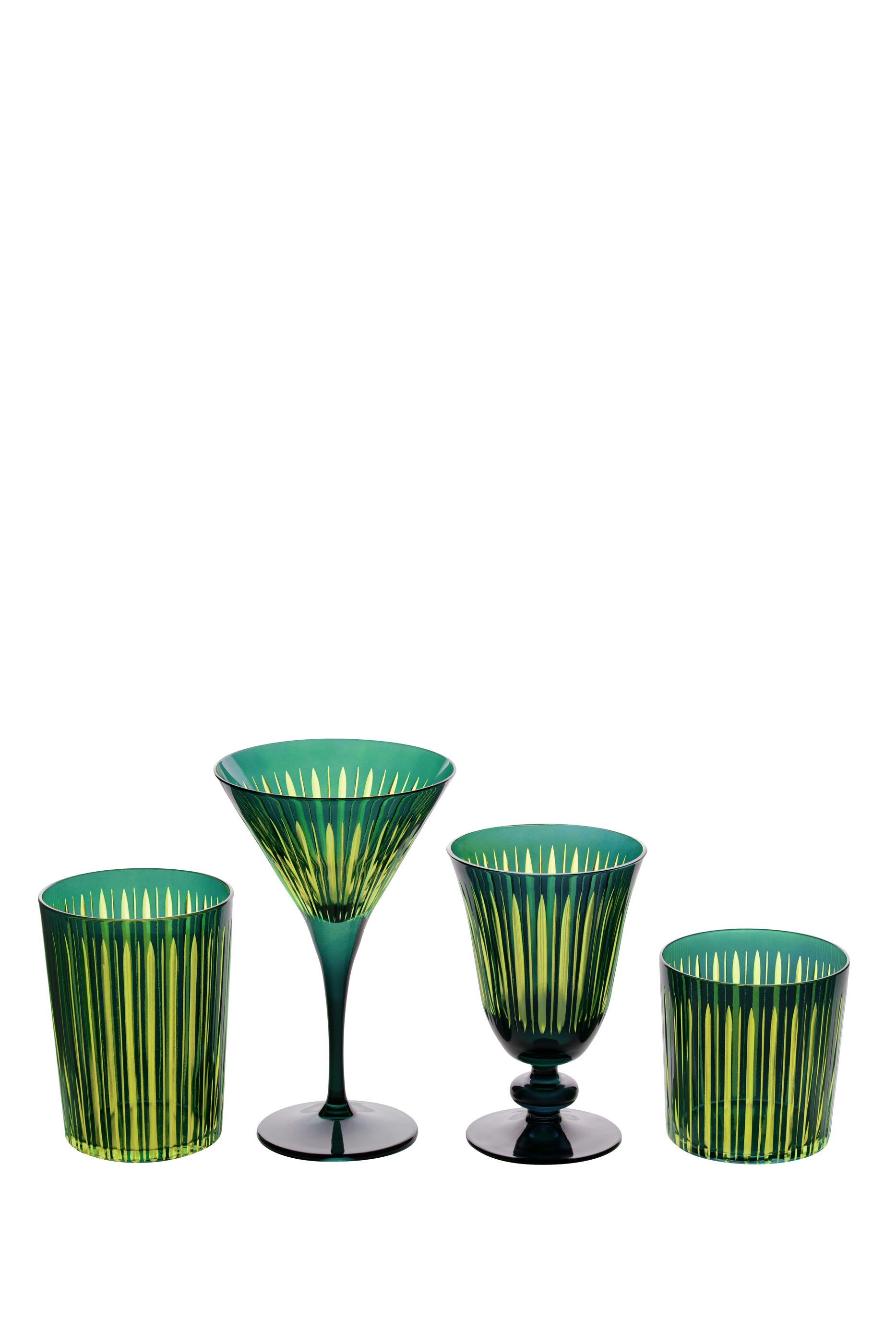 طقم كؤوس مشروبات فاخرة بريزم ، 4 قطع